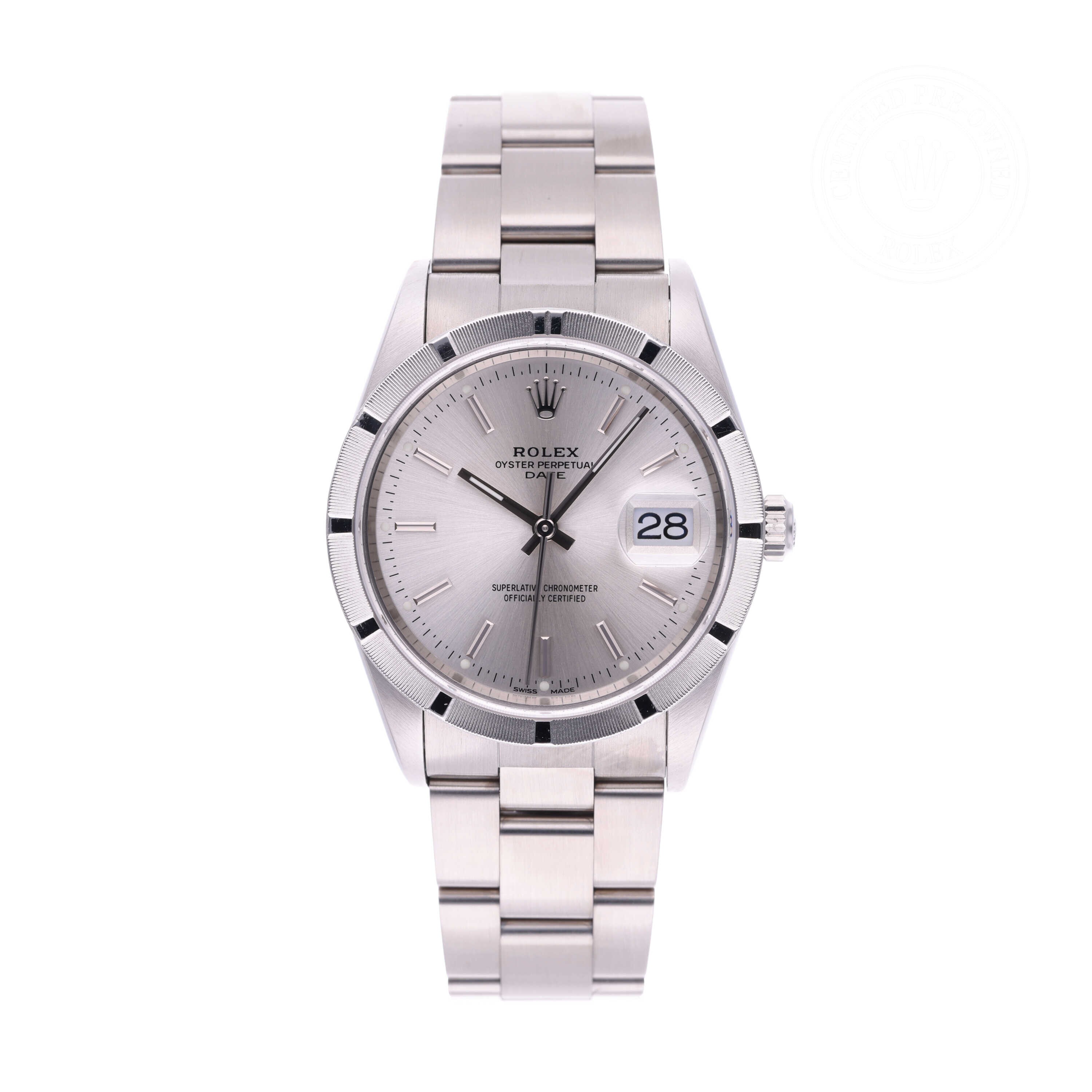 Rolex Oyster Perpetual Date 34 Official Certified Pre-Owned