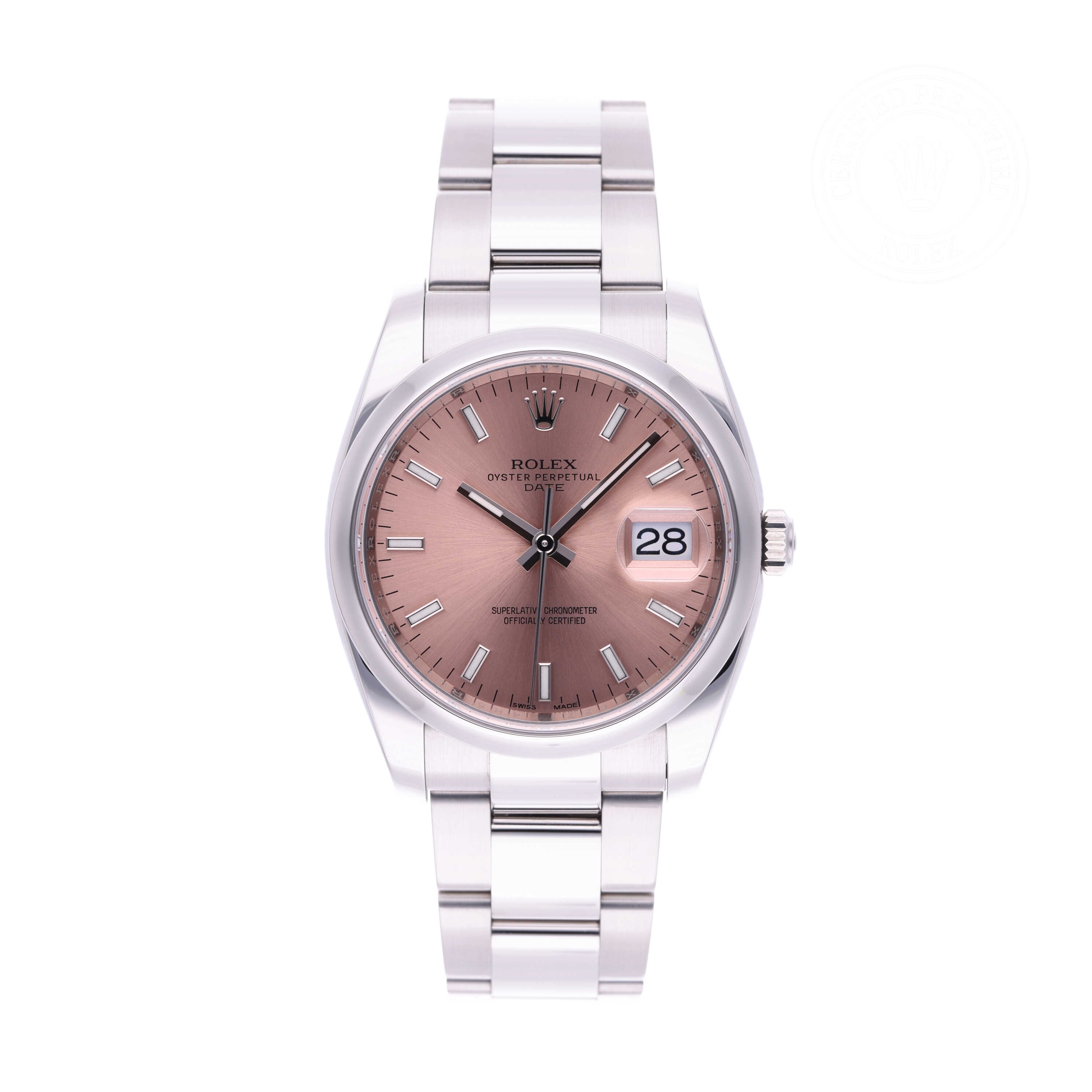 Rolex Oyster Perpetual Date 34 Official Certified Pre-Owned