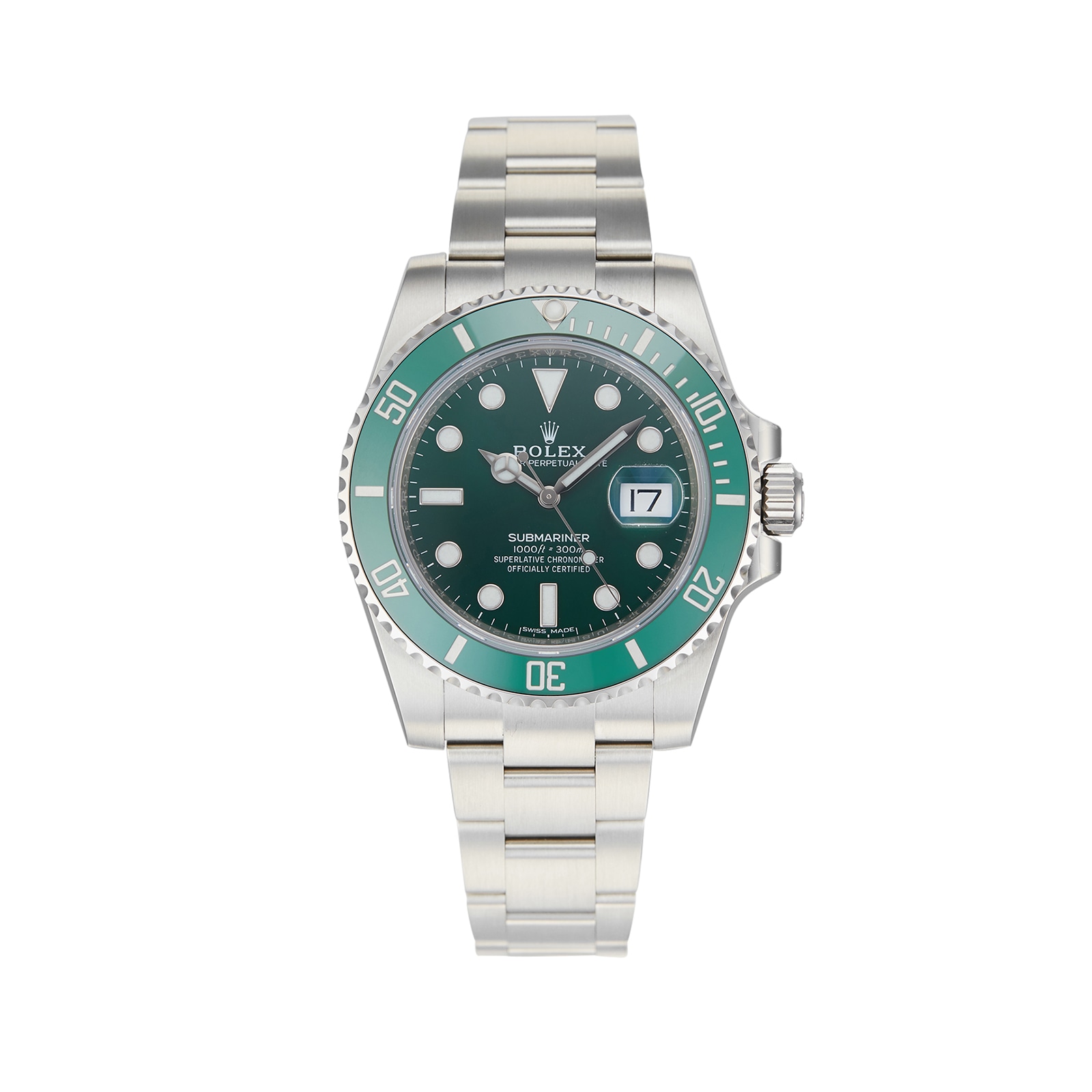 Rolex Submariner Date 116610LV, 40mm, Green Dial, Green Bezel, Pre