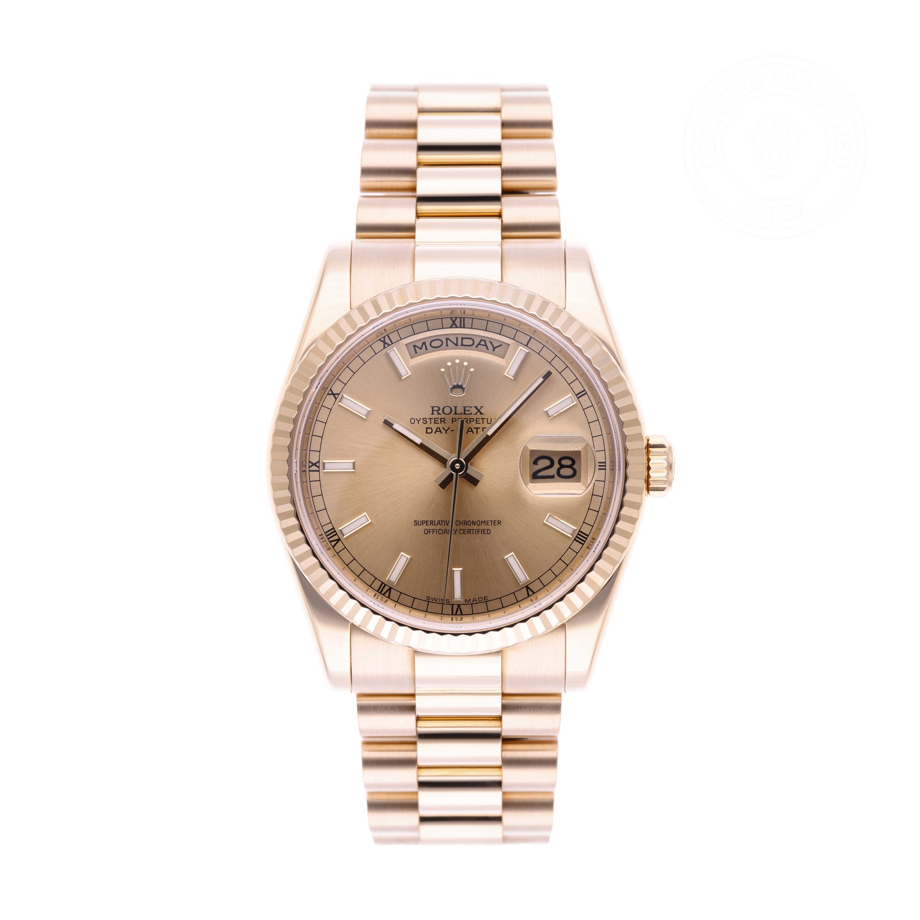 Rolex Day-Date 36 Official Certified Pre-Owned