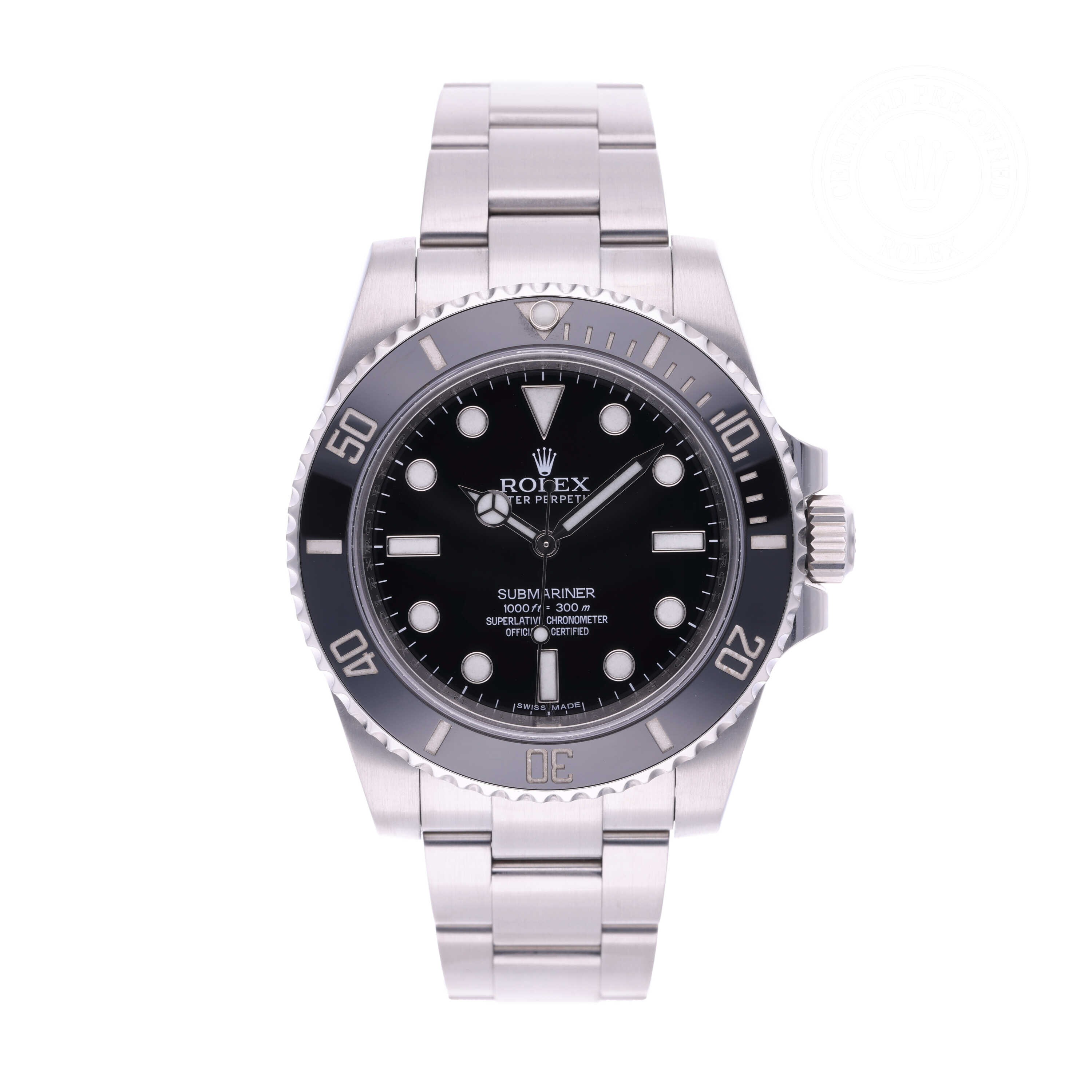 Rolex Submariner Official Certified Pre-Owned