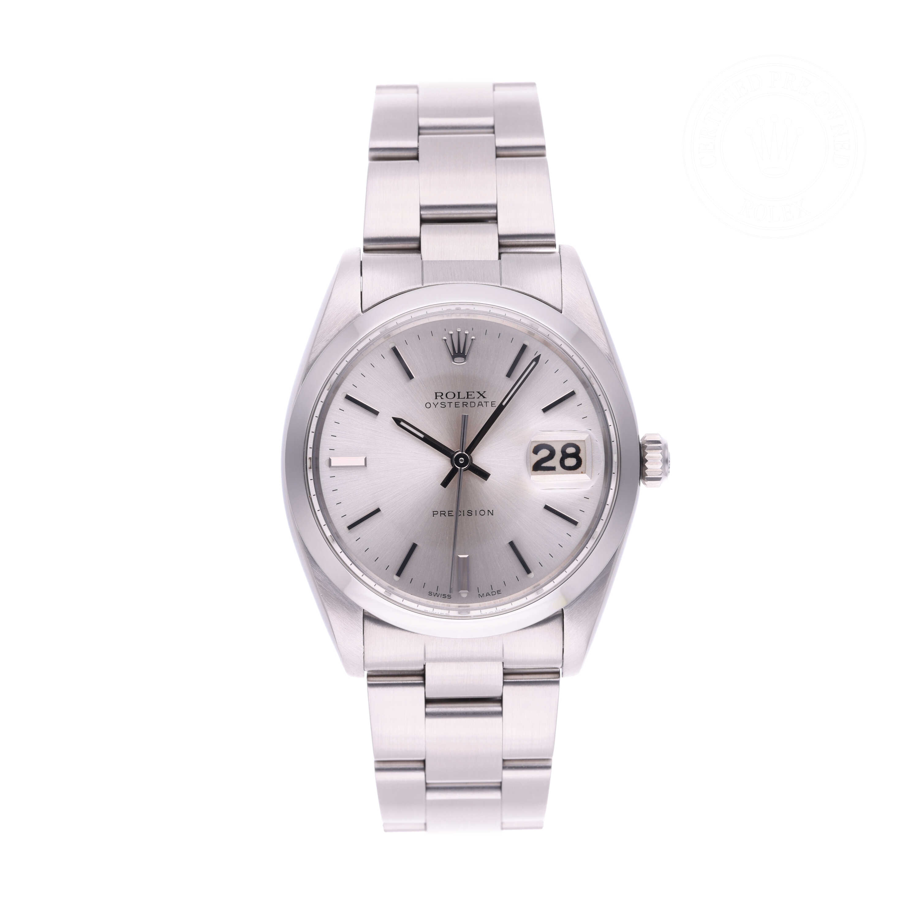 Rolex Oyster Date Official Certified Pre-Owned