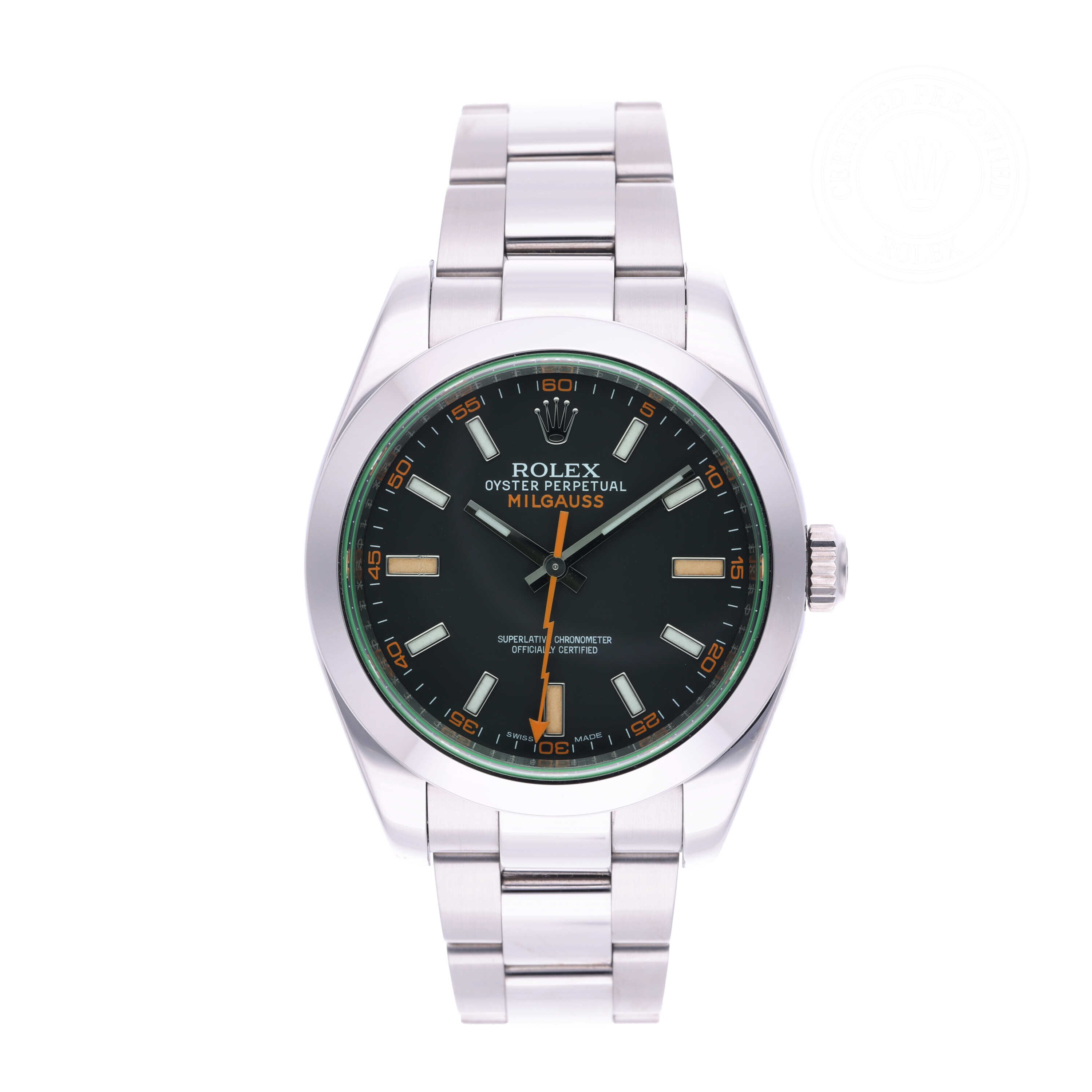 Rolex Milgauss Official Certified Pre-Owned