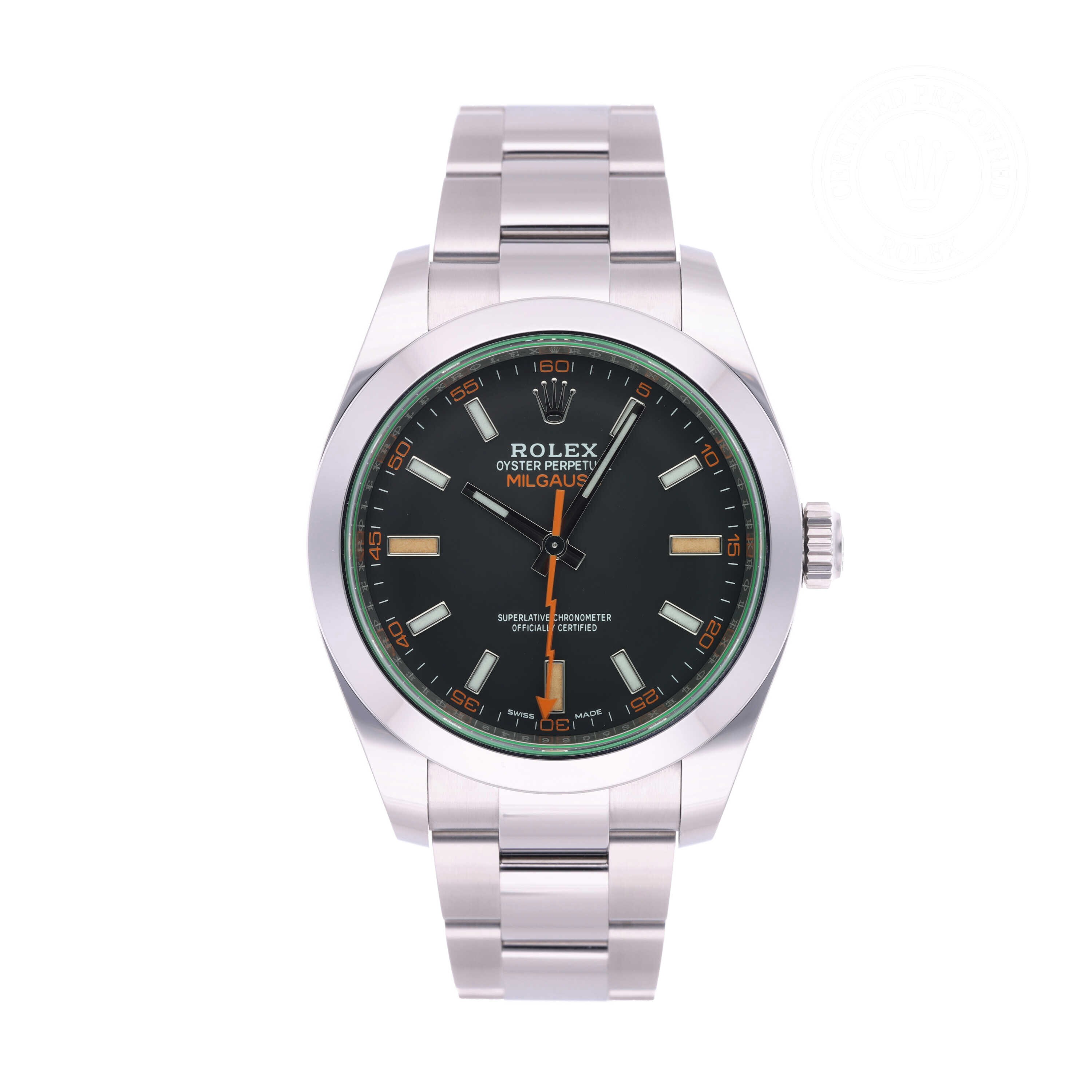 Rolex Milgauss Official Certified Pre-Owned