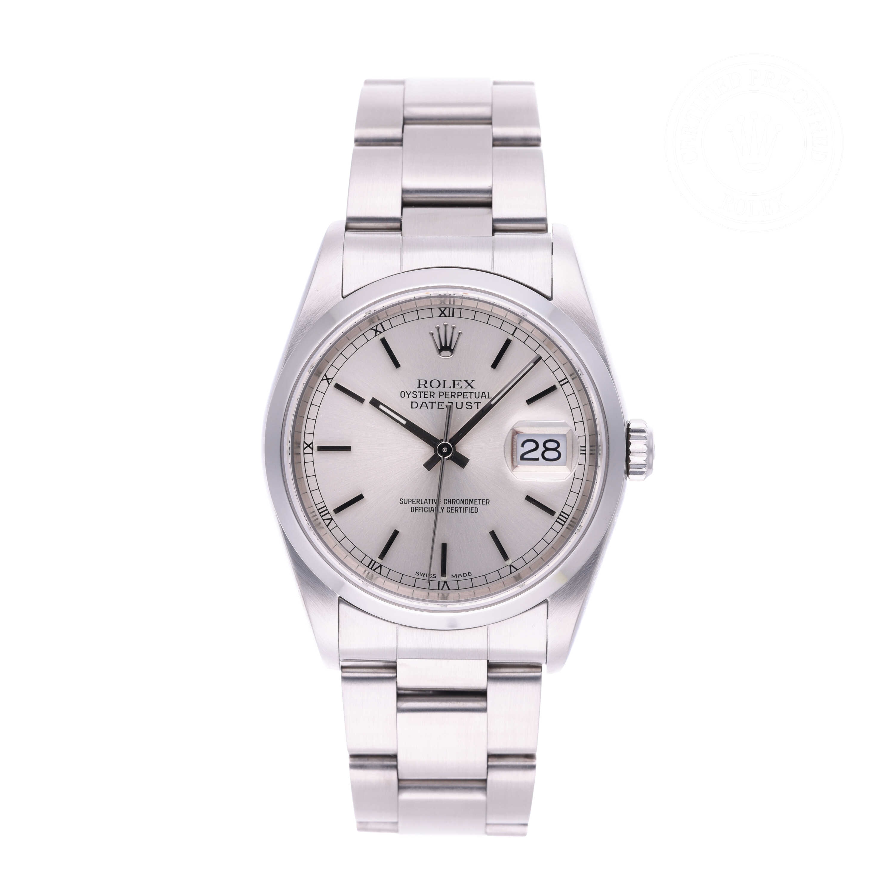 Rolex Datejust Official Certified Pre-Owned
