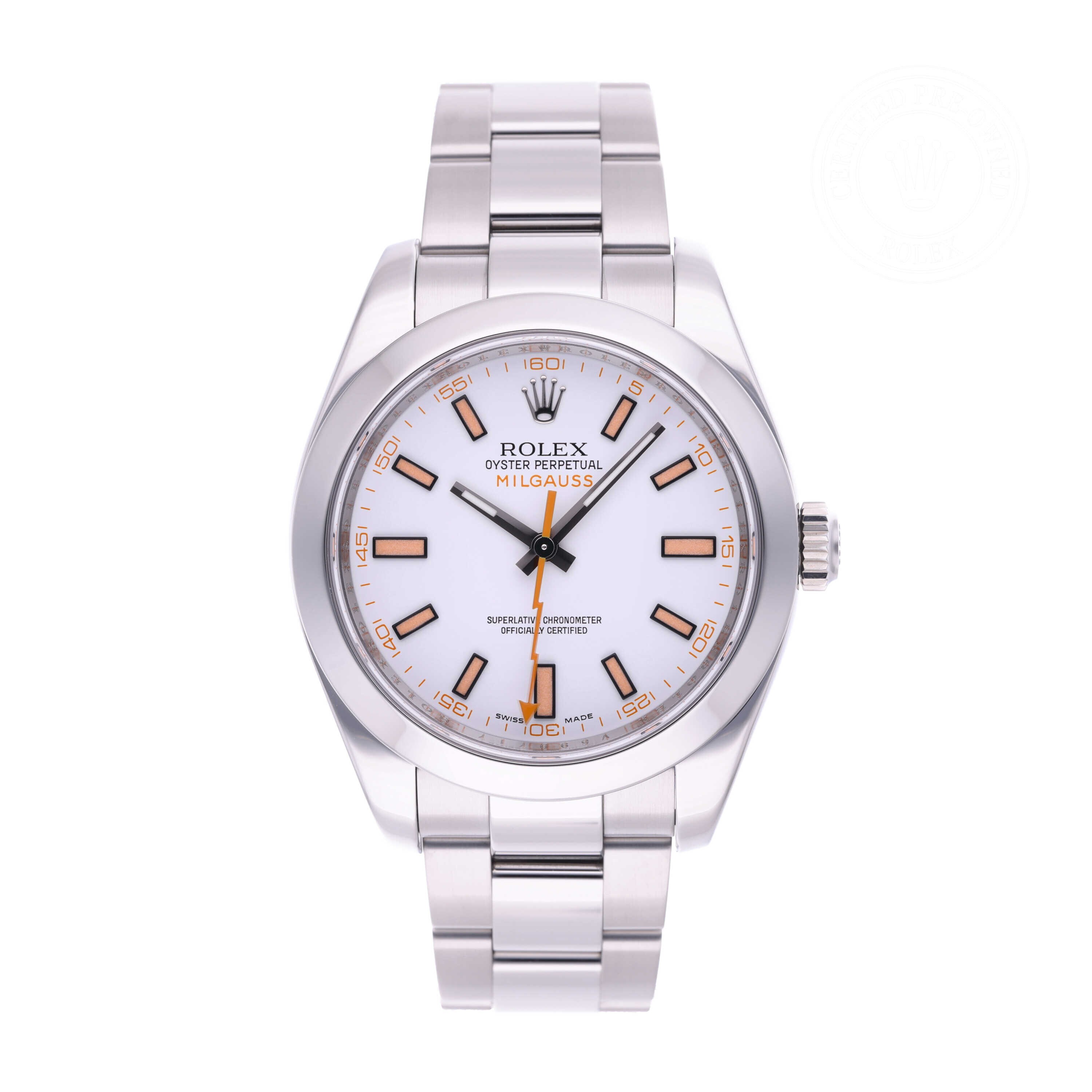 Rolex Milgauss Official Certified Pre-Owned