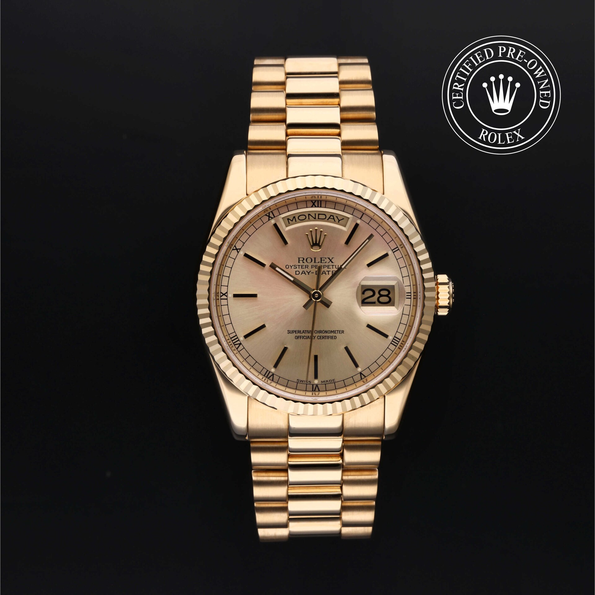 Rolex Certified Pre-Owned Day-Date 36 Rolex Certified Pre-Owned Day-Date 36