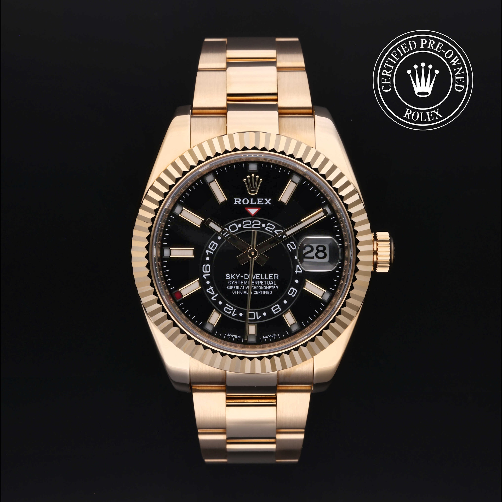 Sky Dweller Rolex Certified Pre Owned Goldsmiths