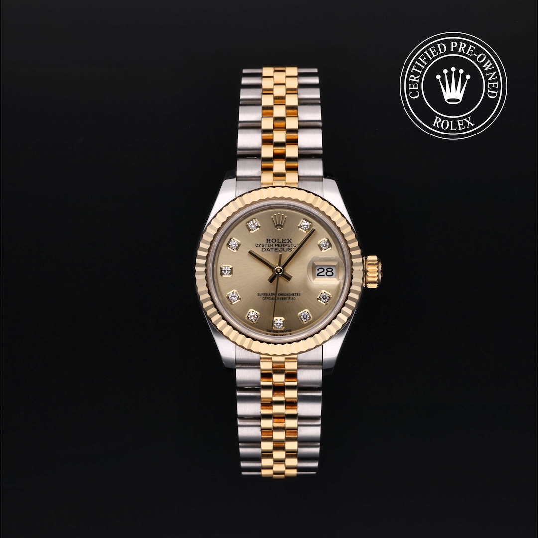 Ladies datejust 28mm pre owned new arrivals