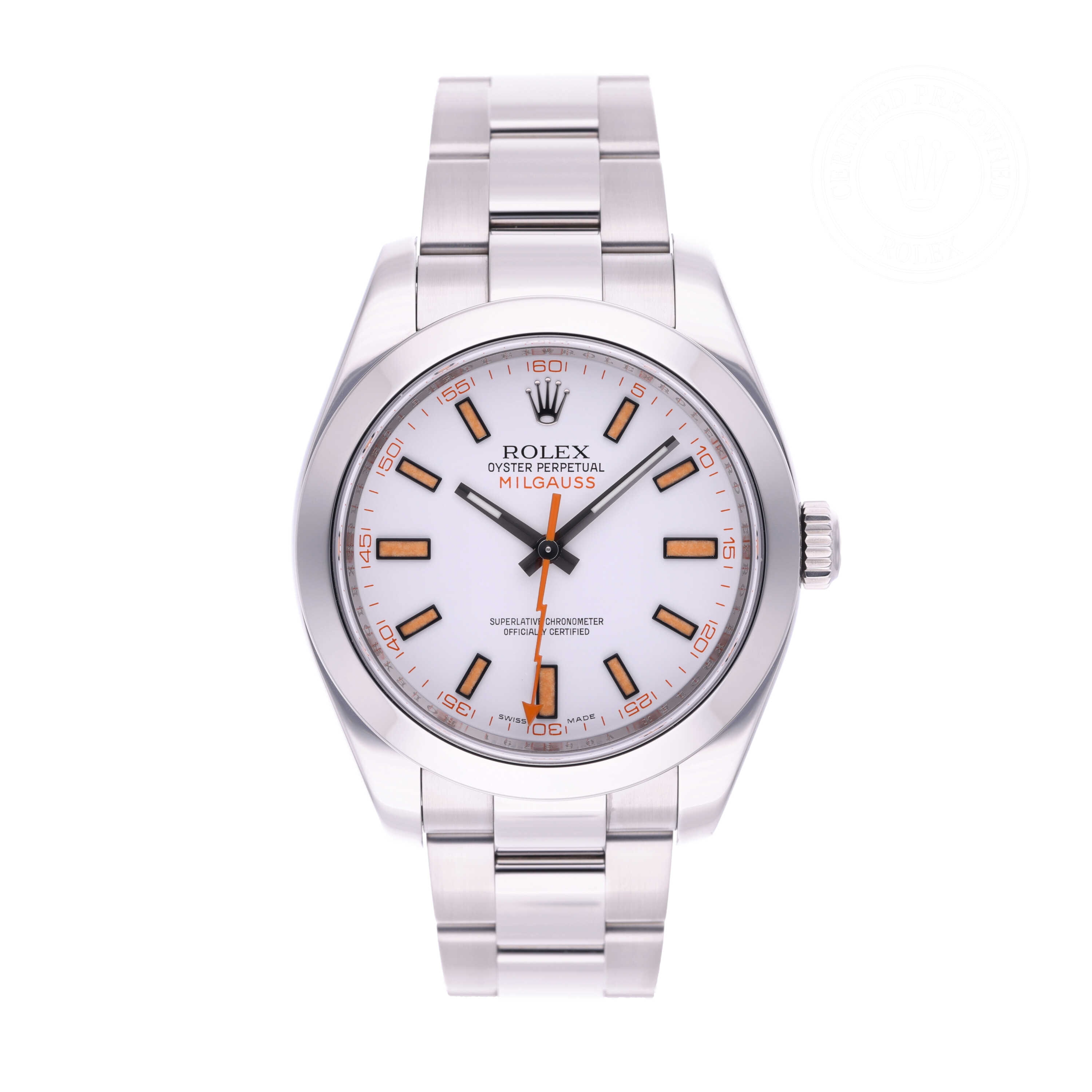 Rolex Milgauss Official Certified Pre-Owned
