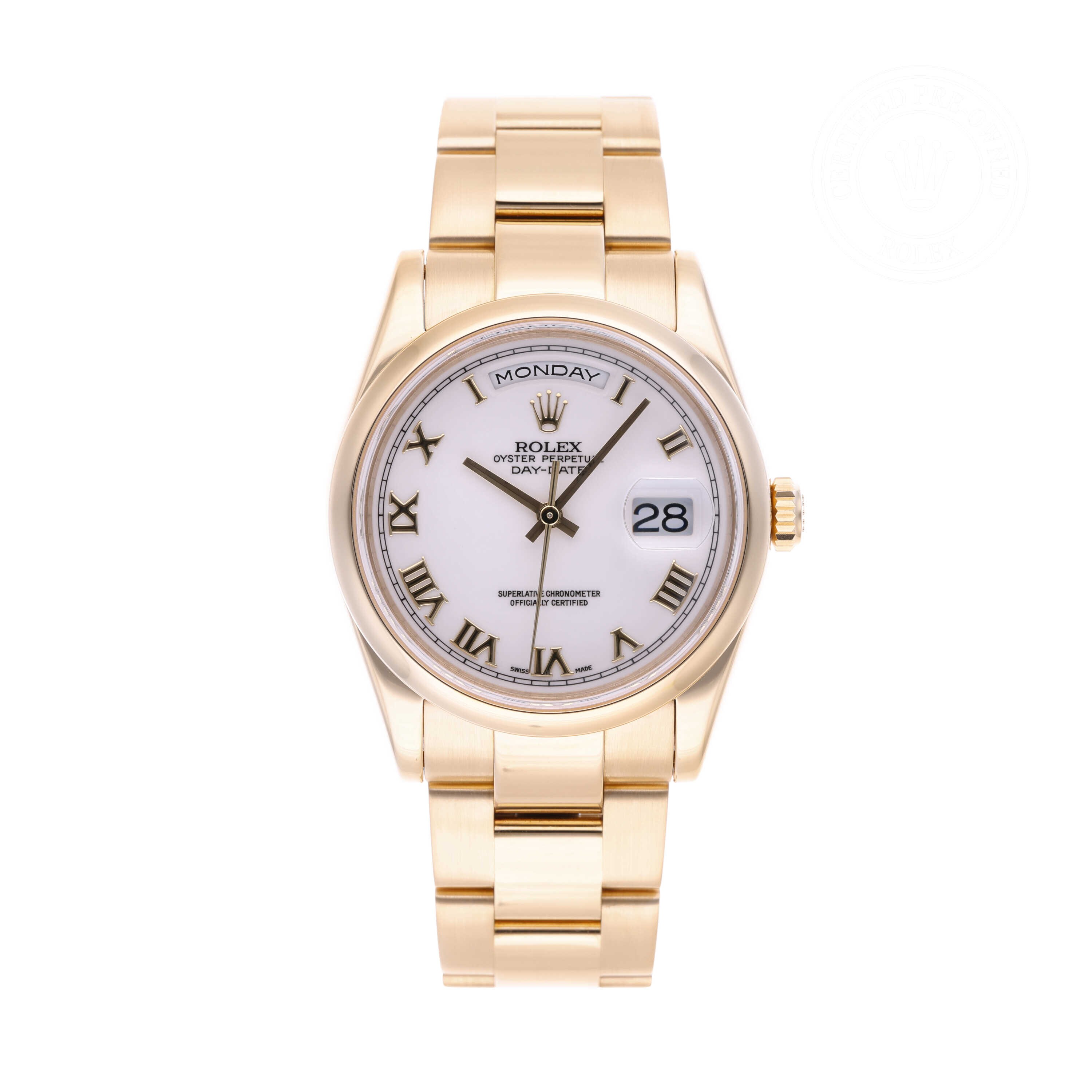 Rolex Day-Date 36 Official Certified Pre-Owned