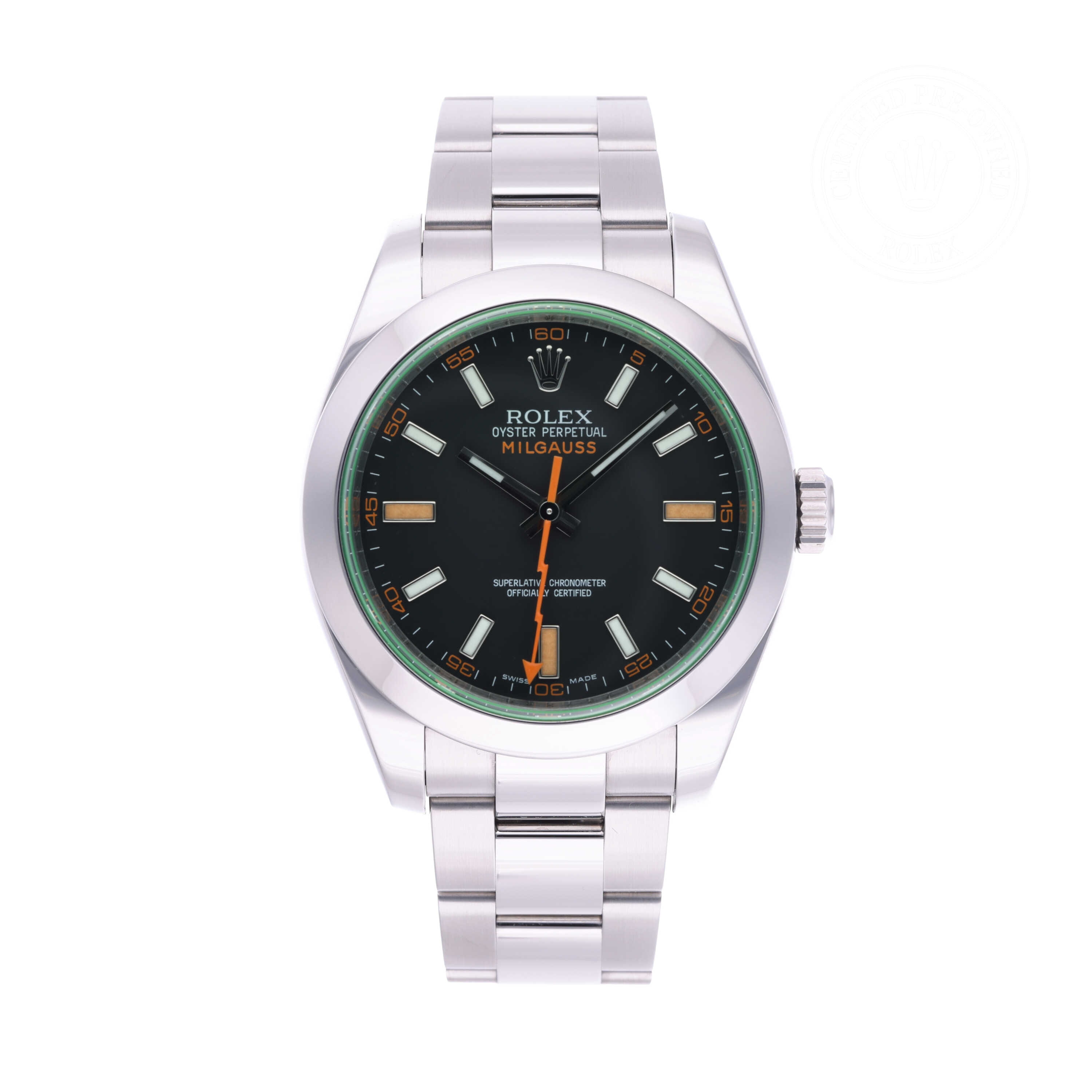 Rolex Milgauss Official Certified Pre-Owned