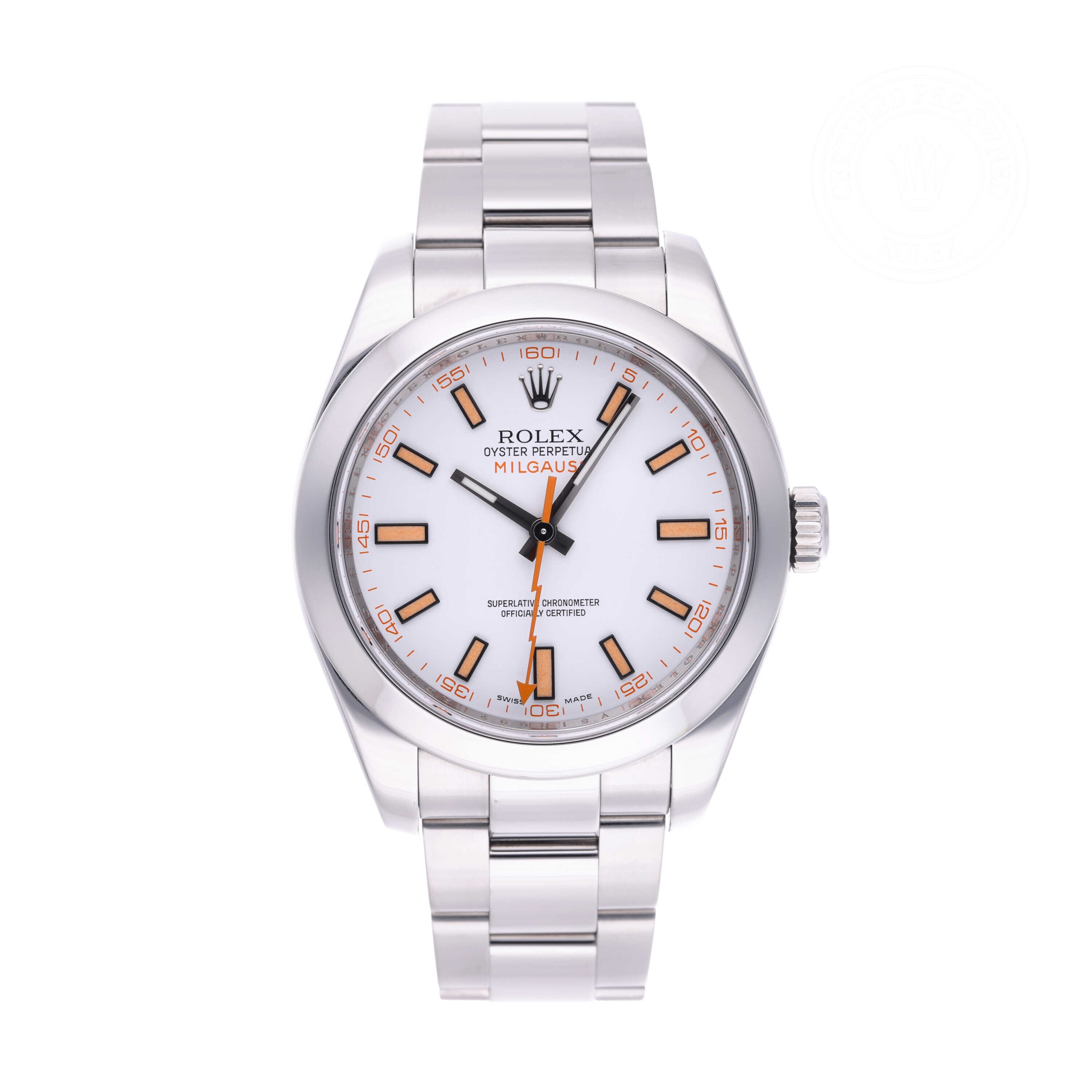 Rolex Milgauss Official Certified Pre-Owned