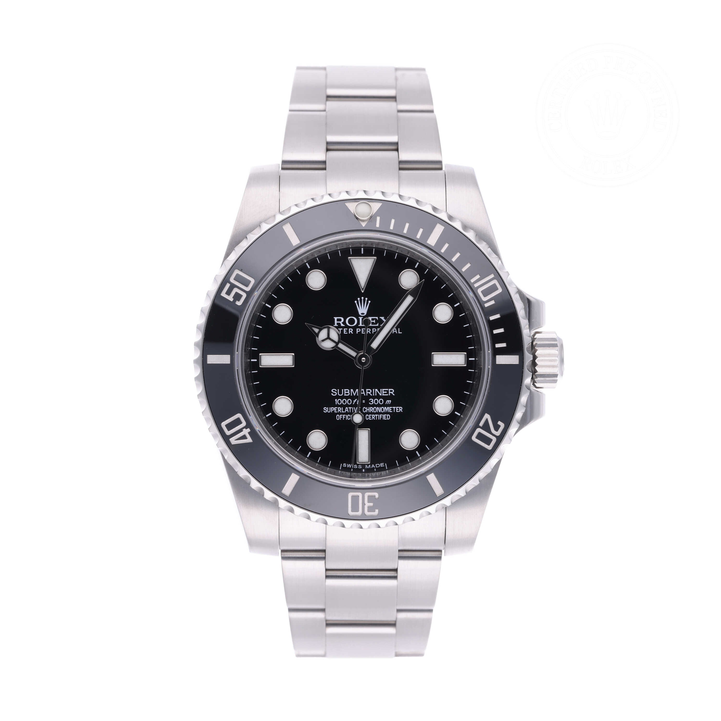Rolex Submariner Official Certified Pre-Owned