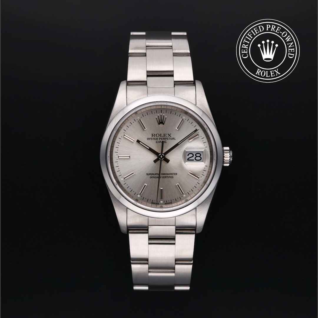 Rolex Certified Pre-Owned Oyster Perpetual Date 34 Rolex Certified Pre-Owned Oyster Perpetual Date 34