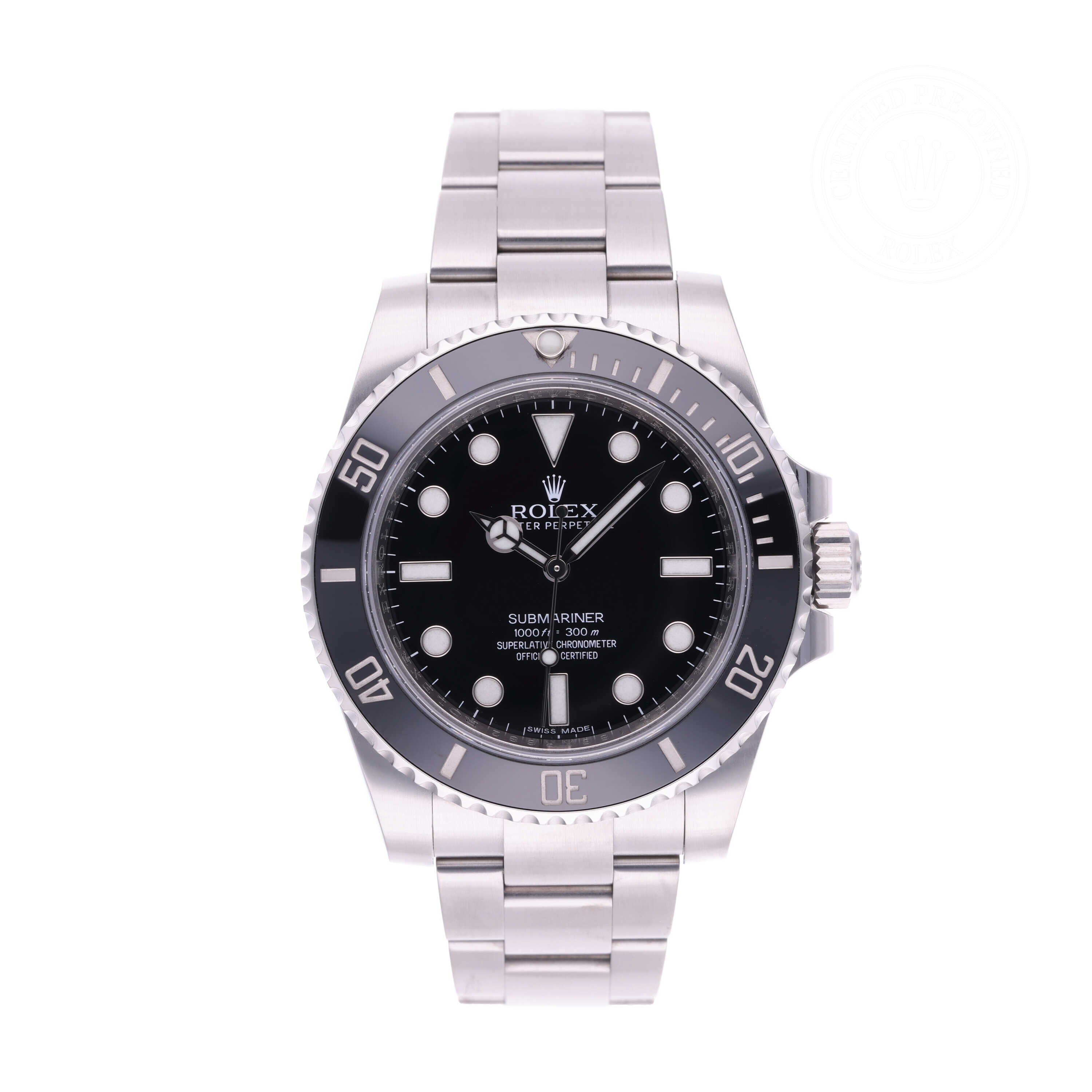 Rolex Submariner Official Certified Pre-Owned