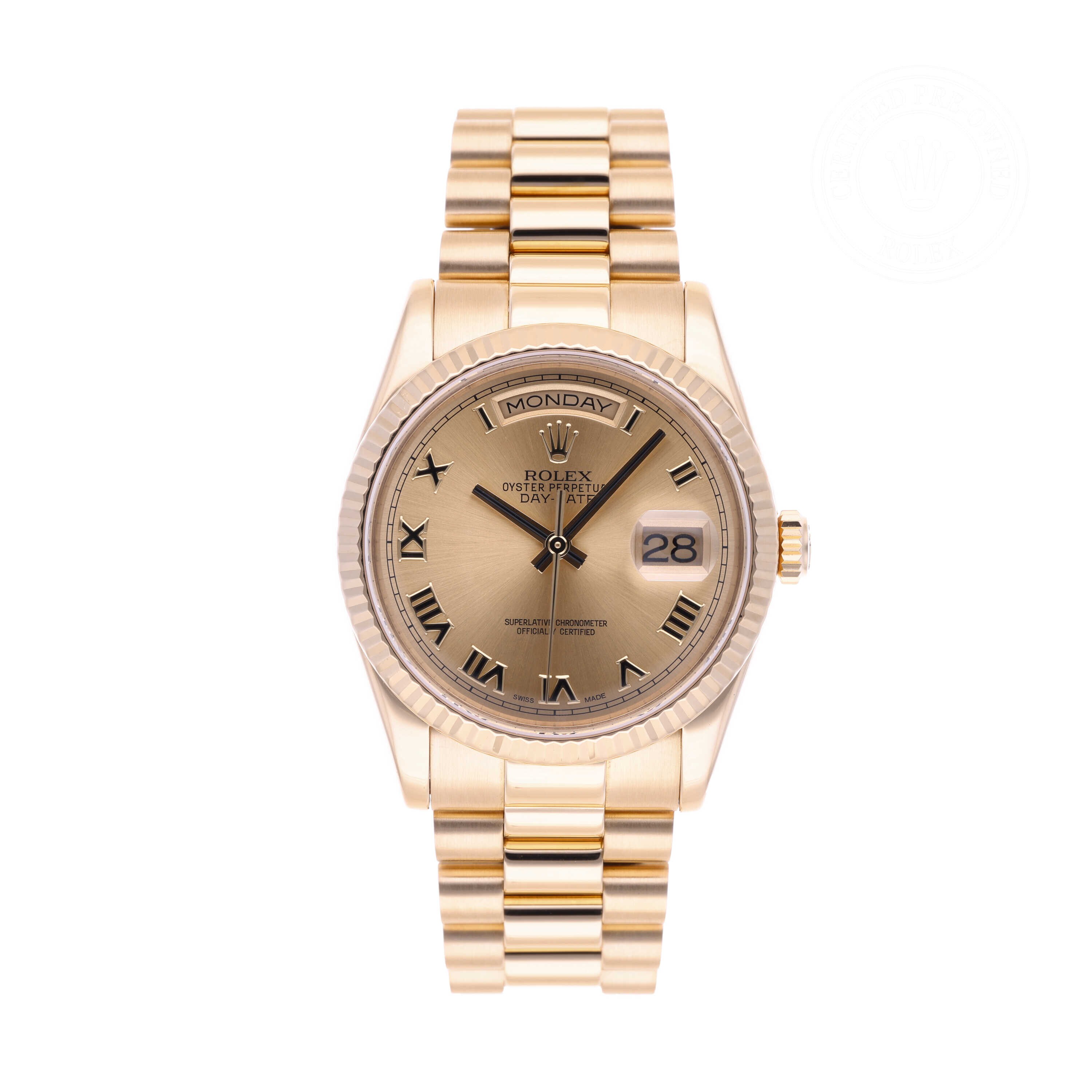 Rolex Day-Date 36 Official Certified Pre-Owned