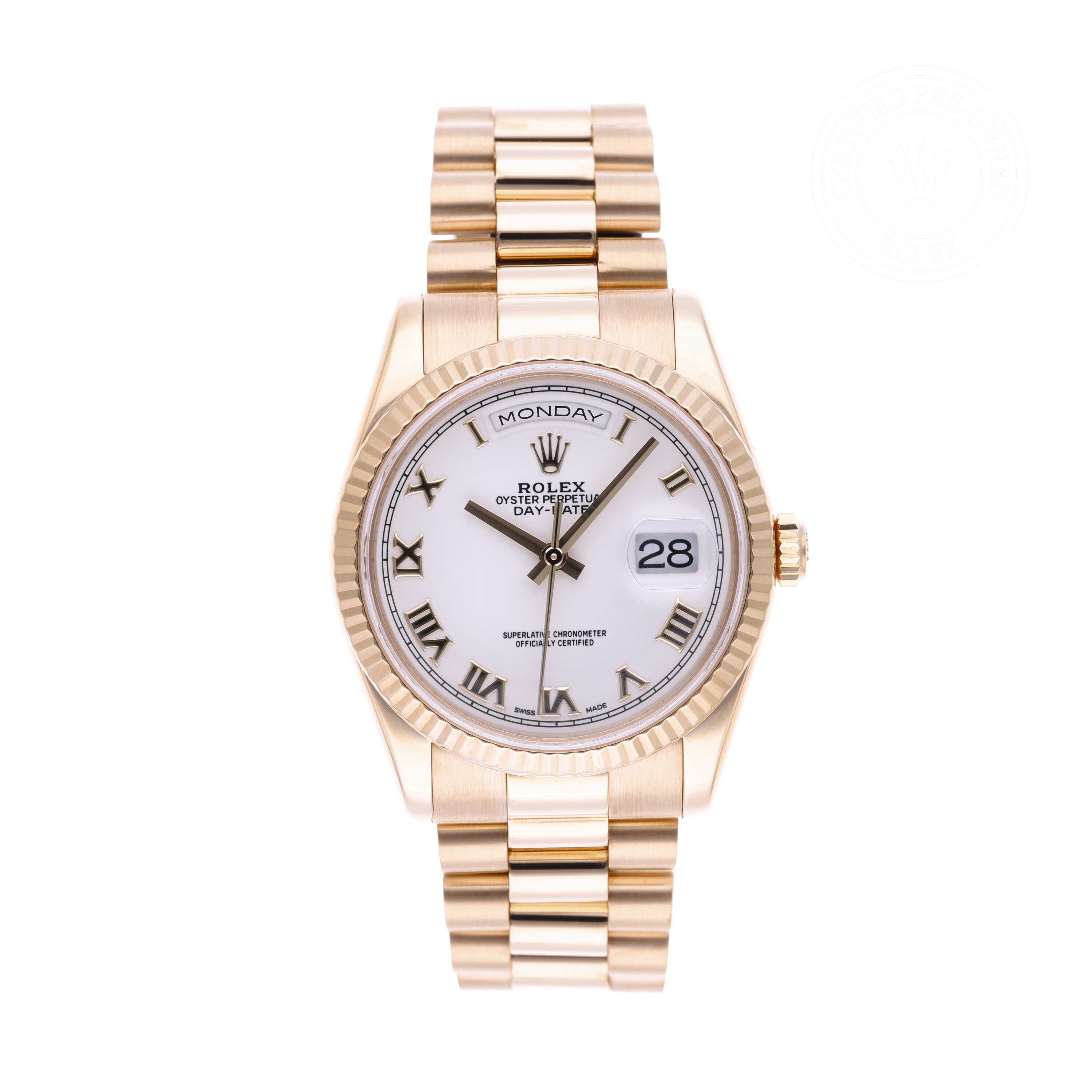 Rolex Day-Date 36 Official Certified Pre-Owned