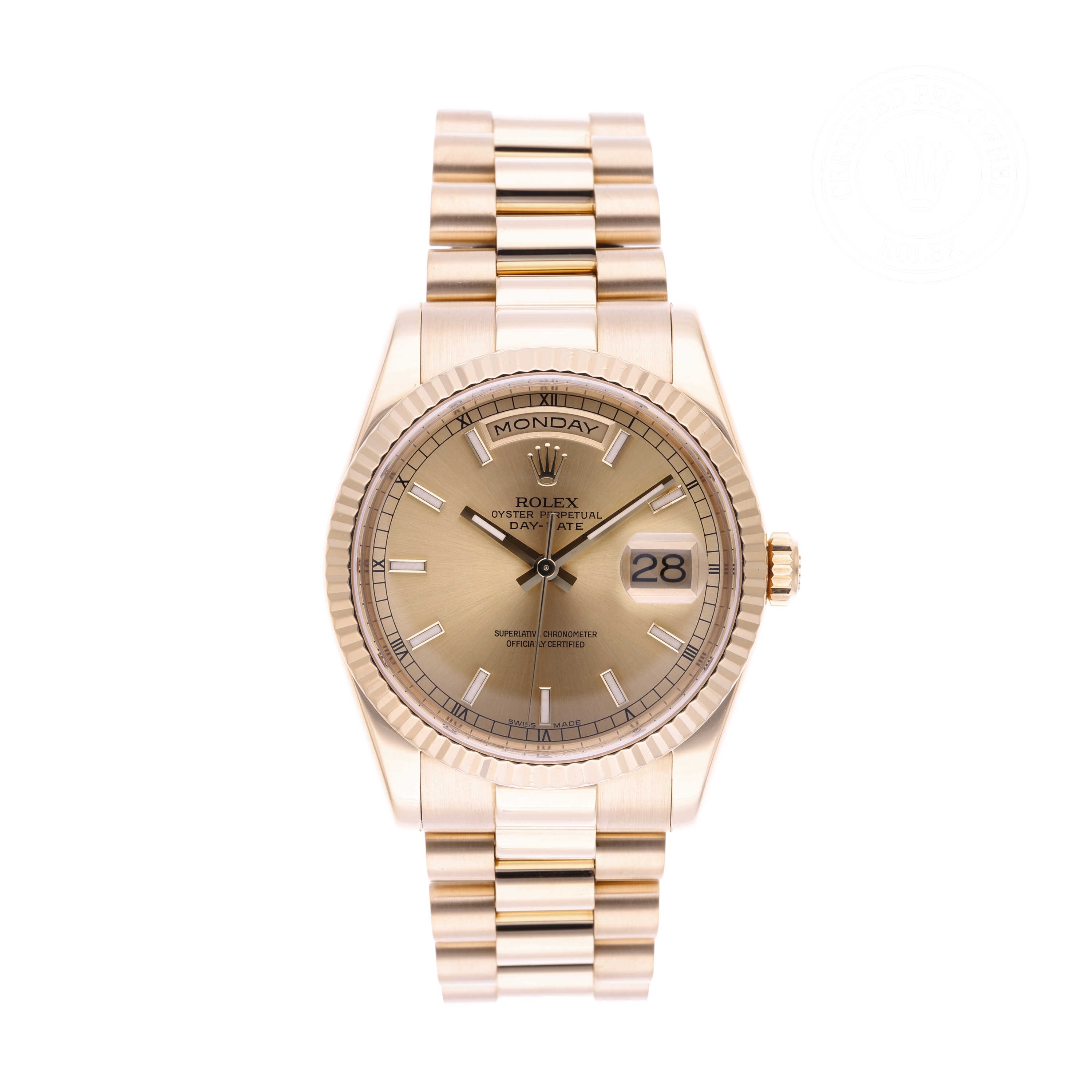 Rolex Day-Date 36 Official Certified Pre-Owned