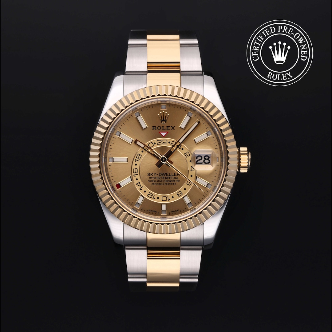 Rolex sky dweller oyster perpetual superlative chronometer officially clearance certified