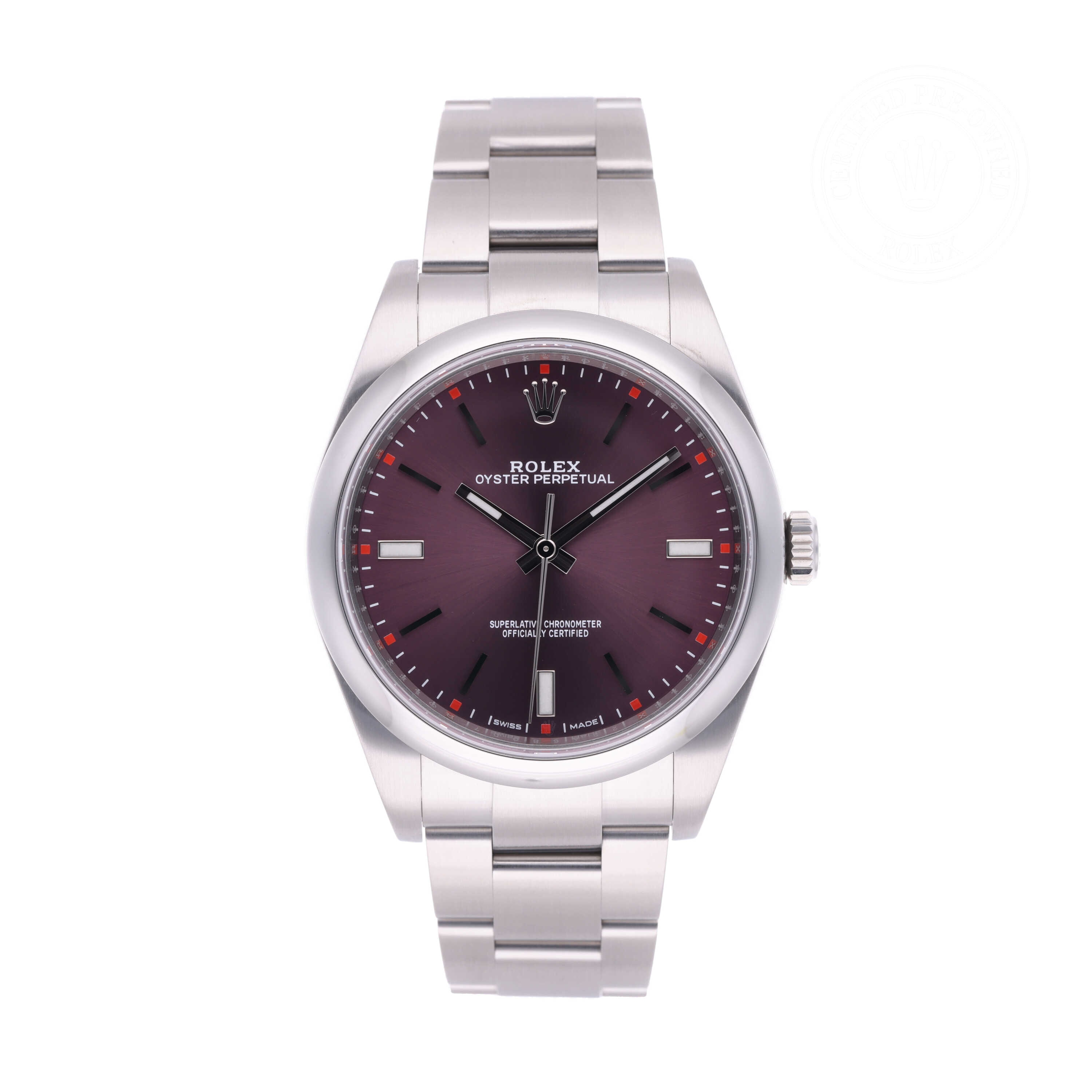 Rolex Oyster Perpetual 39 Official Certified Pre-Owned