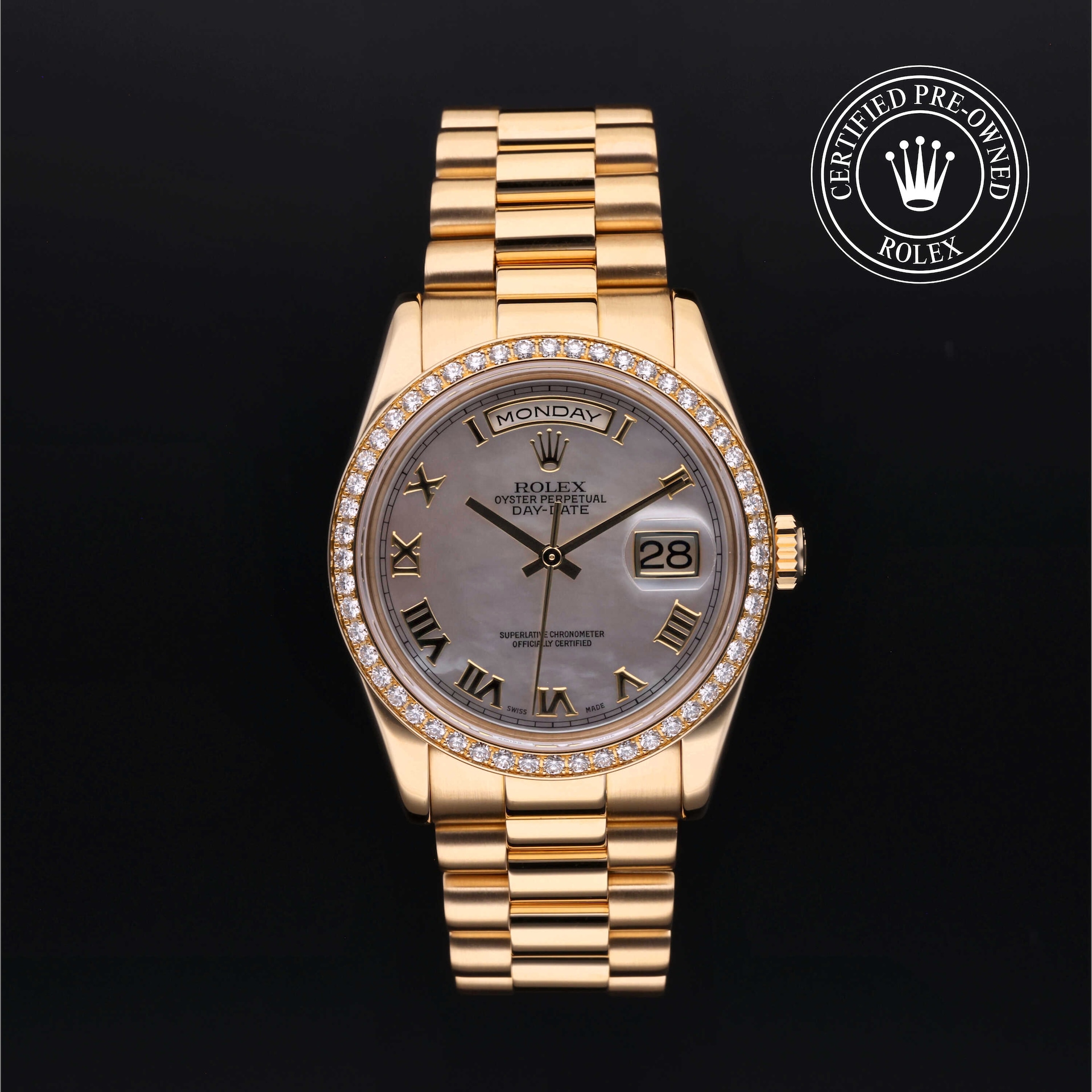 Pre owned rolex president 41mm outlet