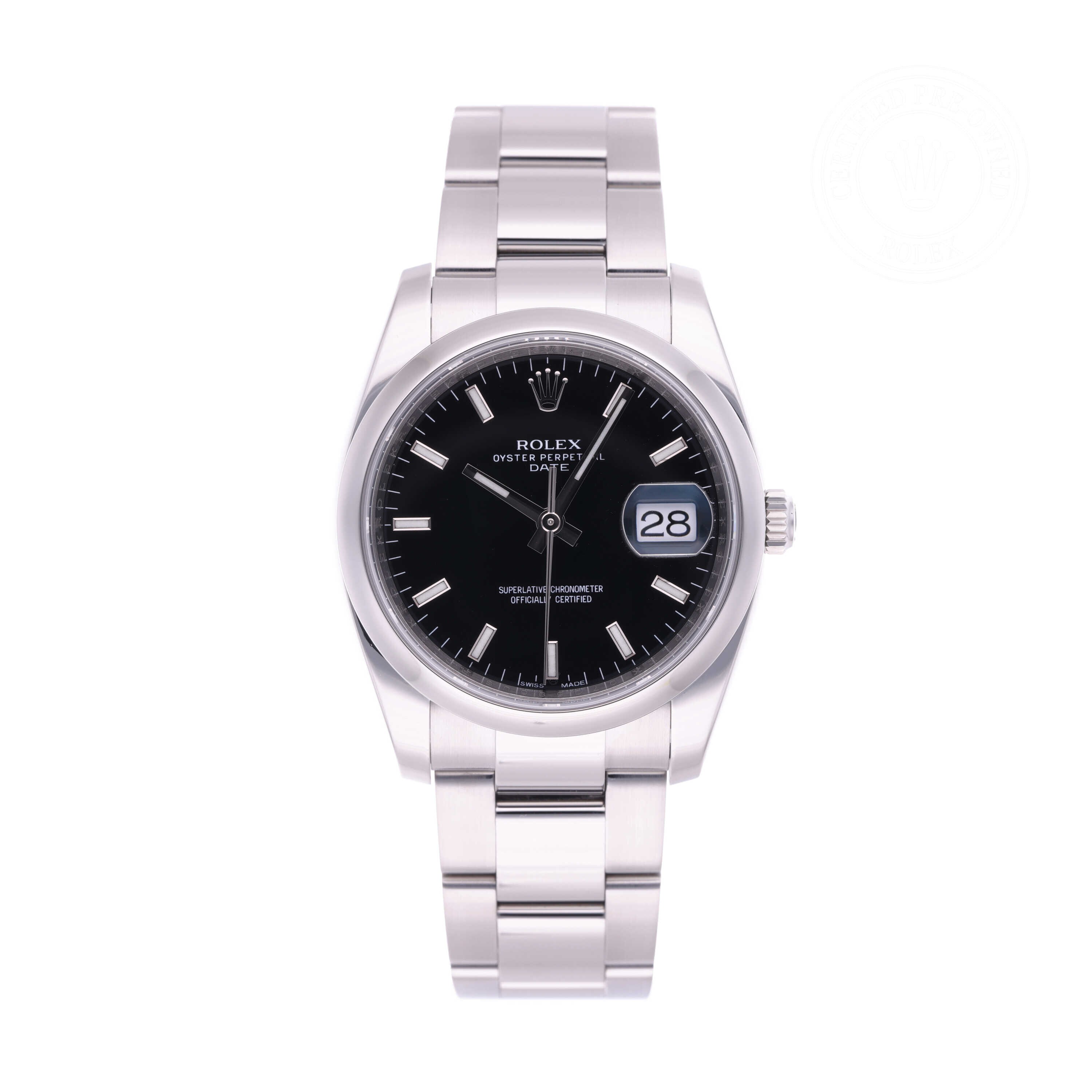 Rolex Oyster Perpetual Date 34 Official Certified Pre-Owned