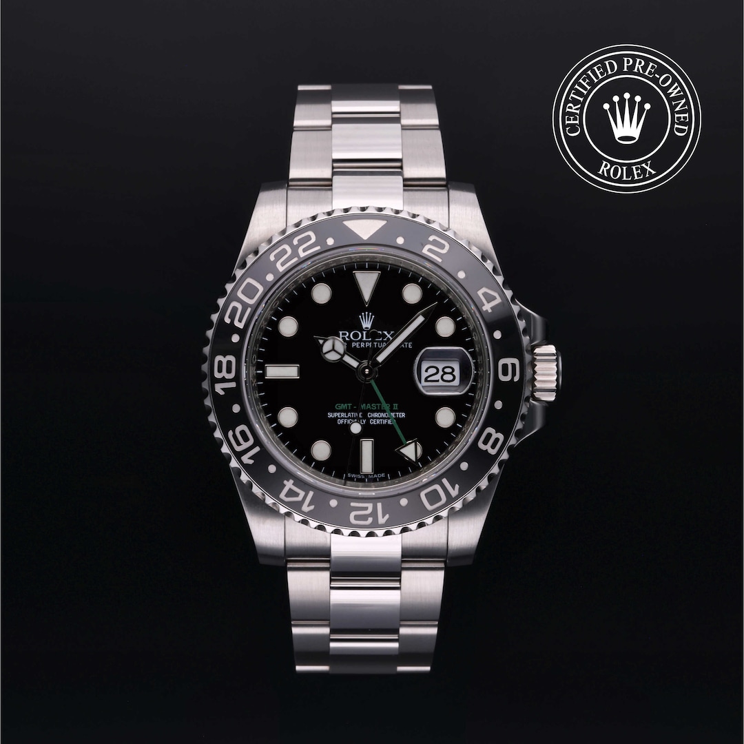 Rolex Certified Pre Owned GMT Master II M116710LN Mayors