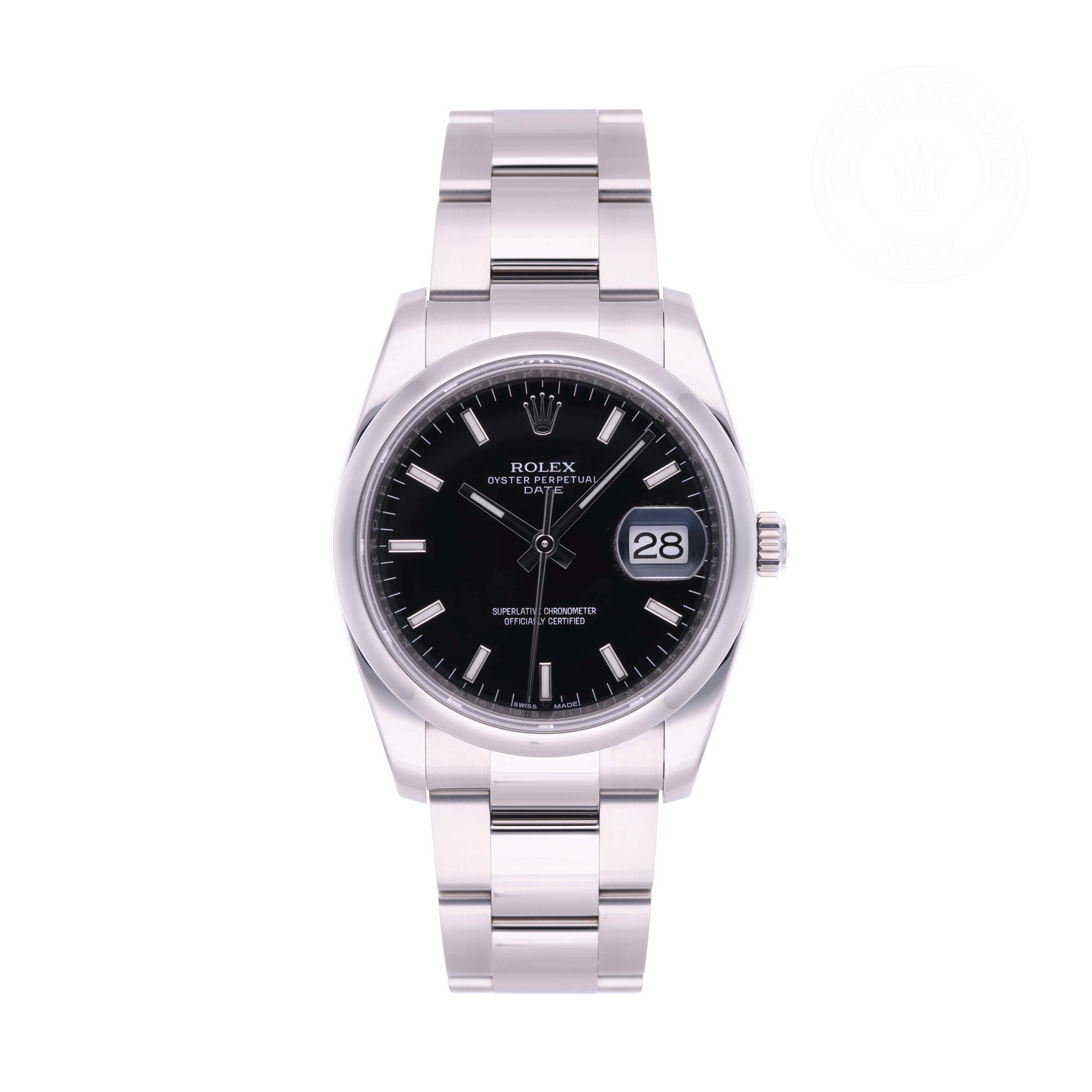 Rolex Oyster Perpetual Date 34 Official Certified Pre-Owned