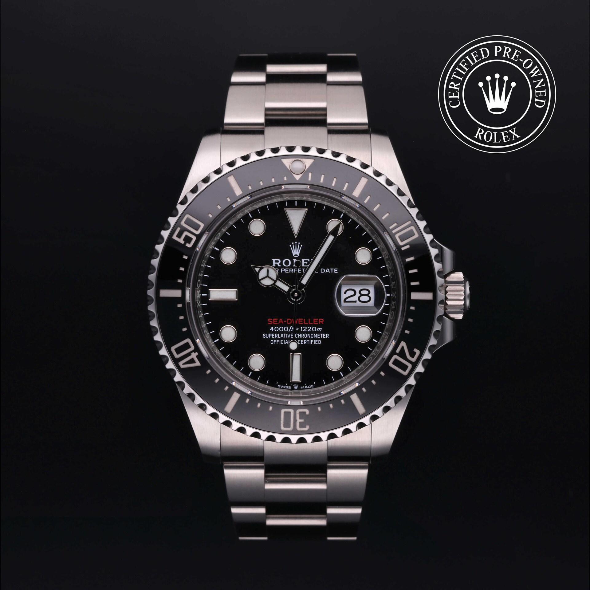 Sea Dweller Rolex Certified Pre Owned Goldsmiths