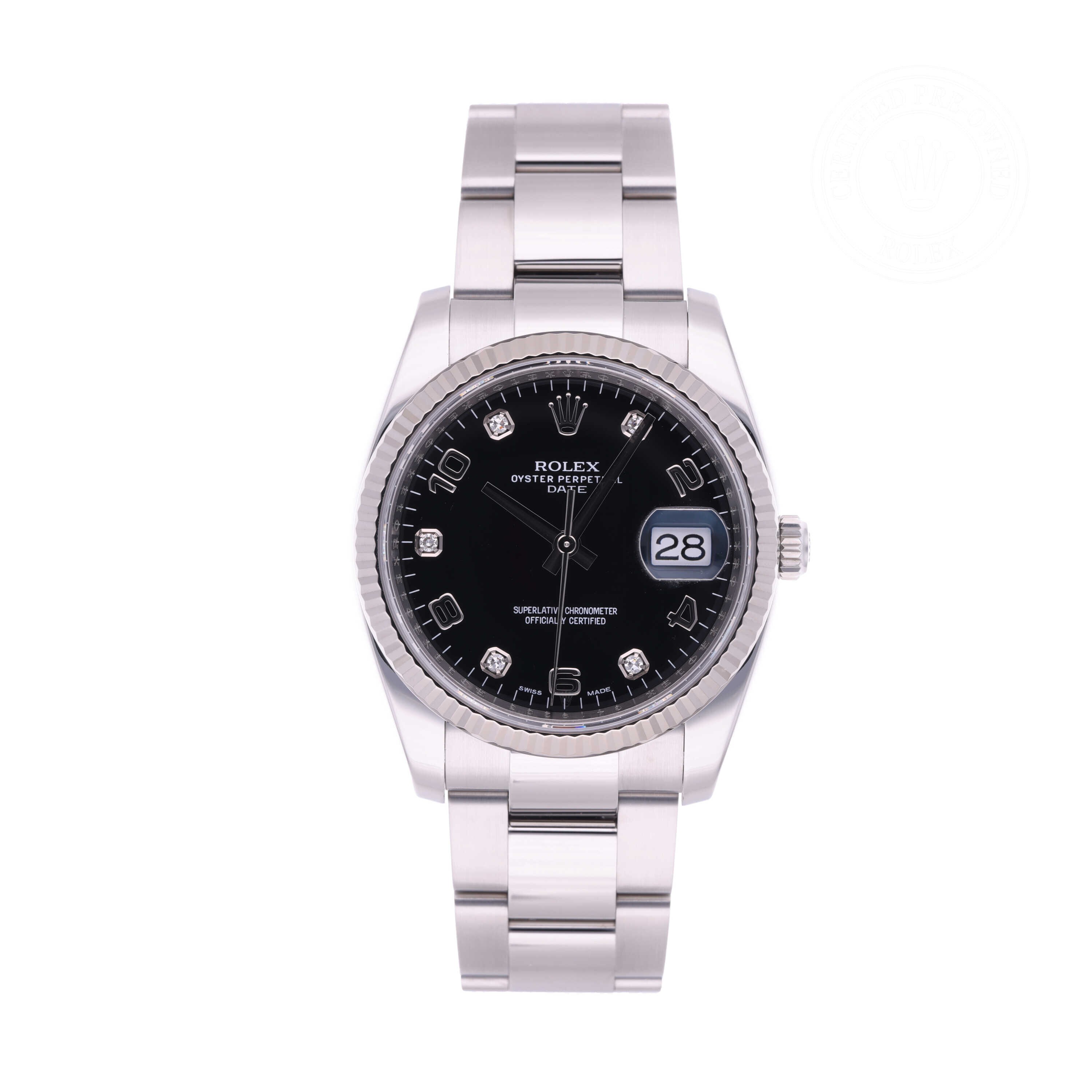 Rolex Oyster Perpetual Date 34 Official Certified Pre-Owned