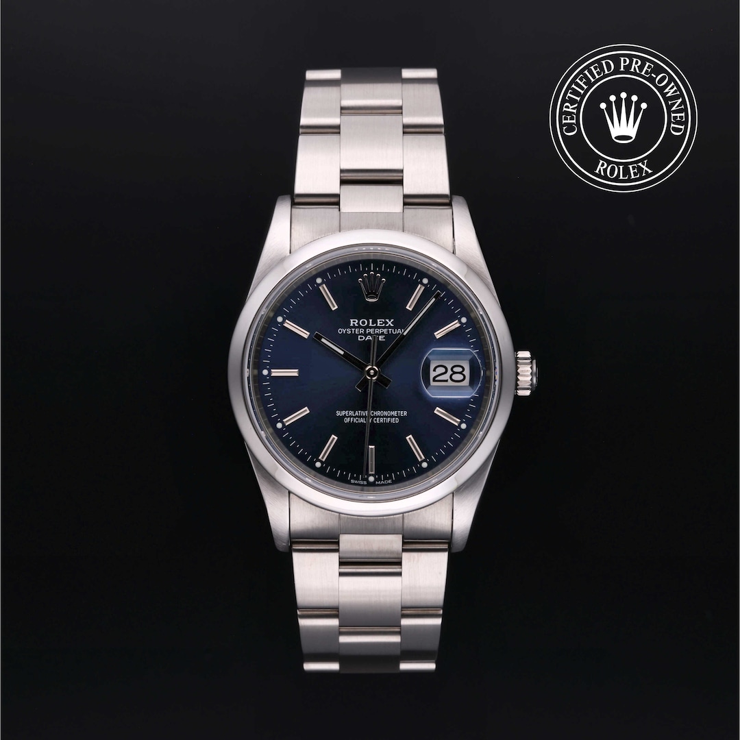 Rolex Certified Pre-Owned Oyster Perpetual Date 34 Rolex Certified Pre-Owned Oyster Perpetual Date 34