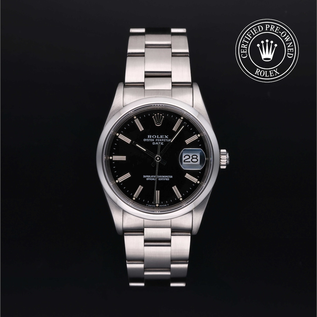 Rolex Certified Pre-Owned Oyster Perpetual Date 34 Rolex Certified Pre-Owned Oyster Perpetual Date 34
