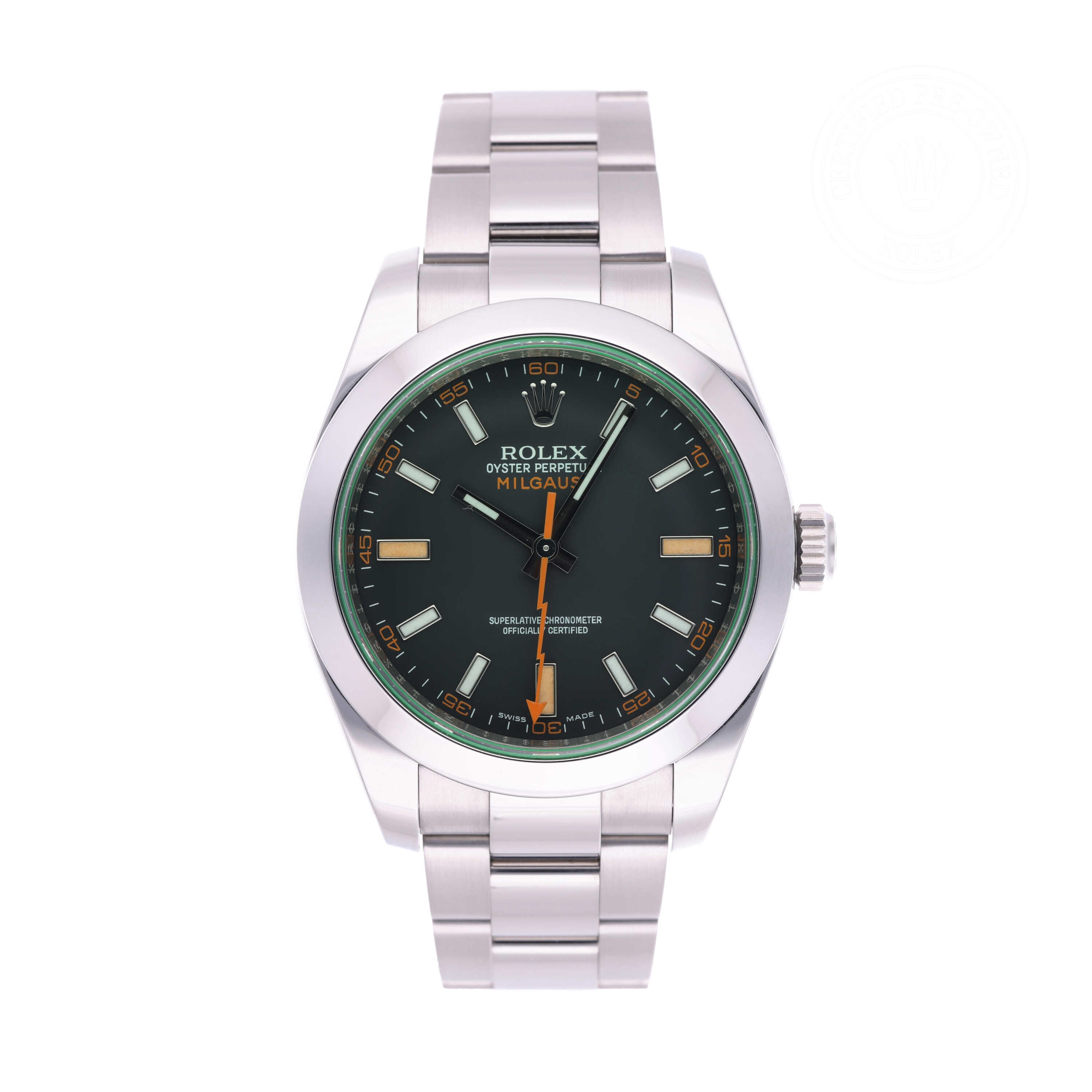 Rolex Milgauss Official Certified Pre-Owned