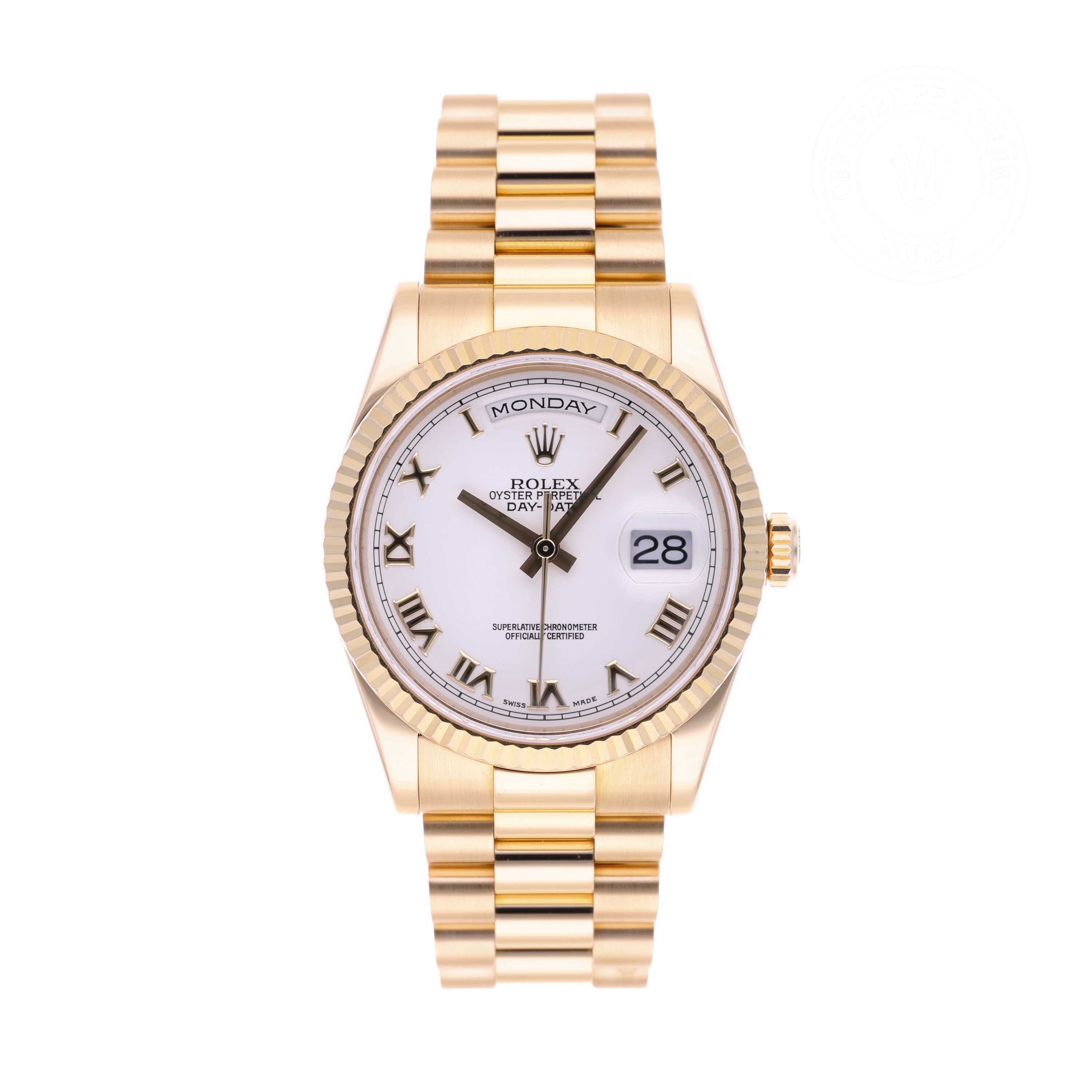 Rolex Day-Date 36 Official Certified Pre-Owned