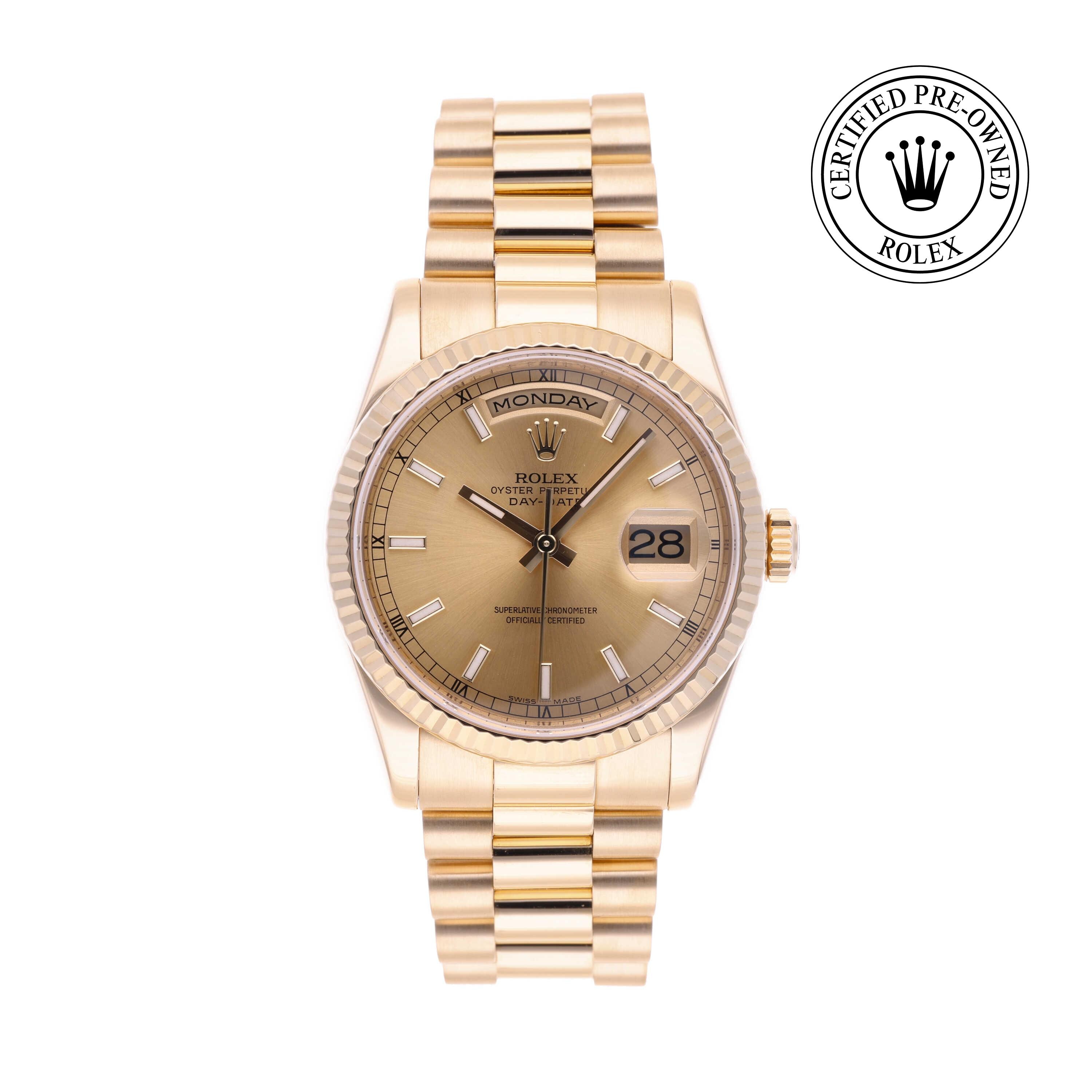Rolex Day-Date 36 Official Certified Pre-Owned