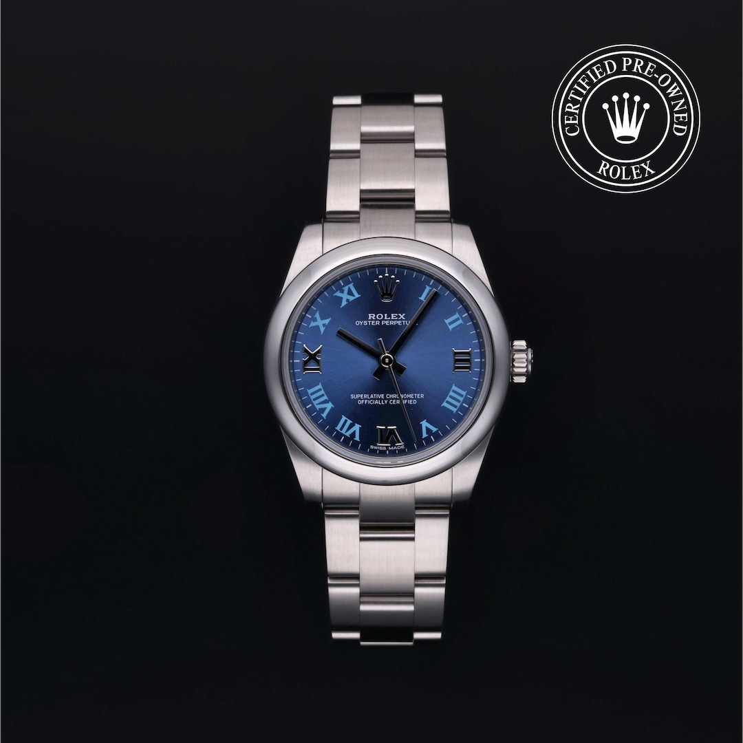 Oyster perpetual 31 blue best sale