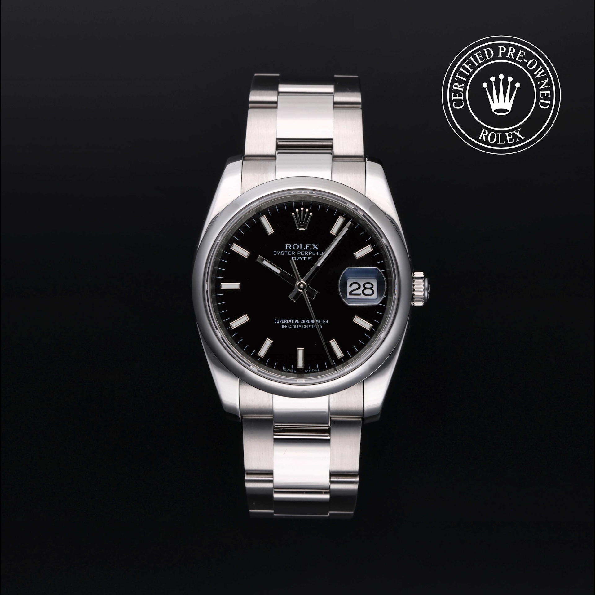 Rolex Certified Pre-Owned Oyster Perpetual Date 34 Rolex Certified Pre-Owned Oyster Perpetual Date 34