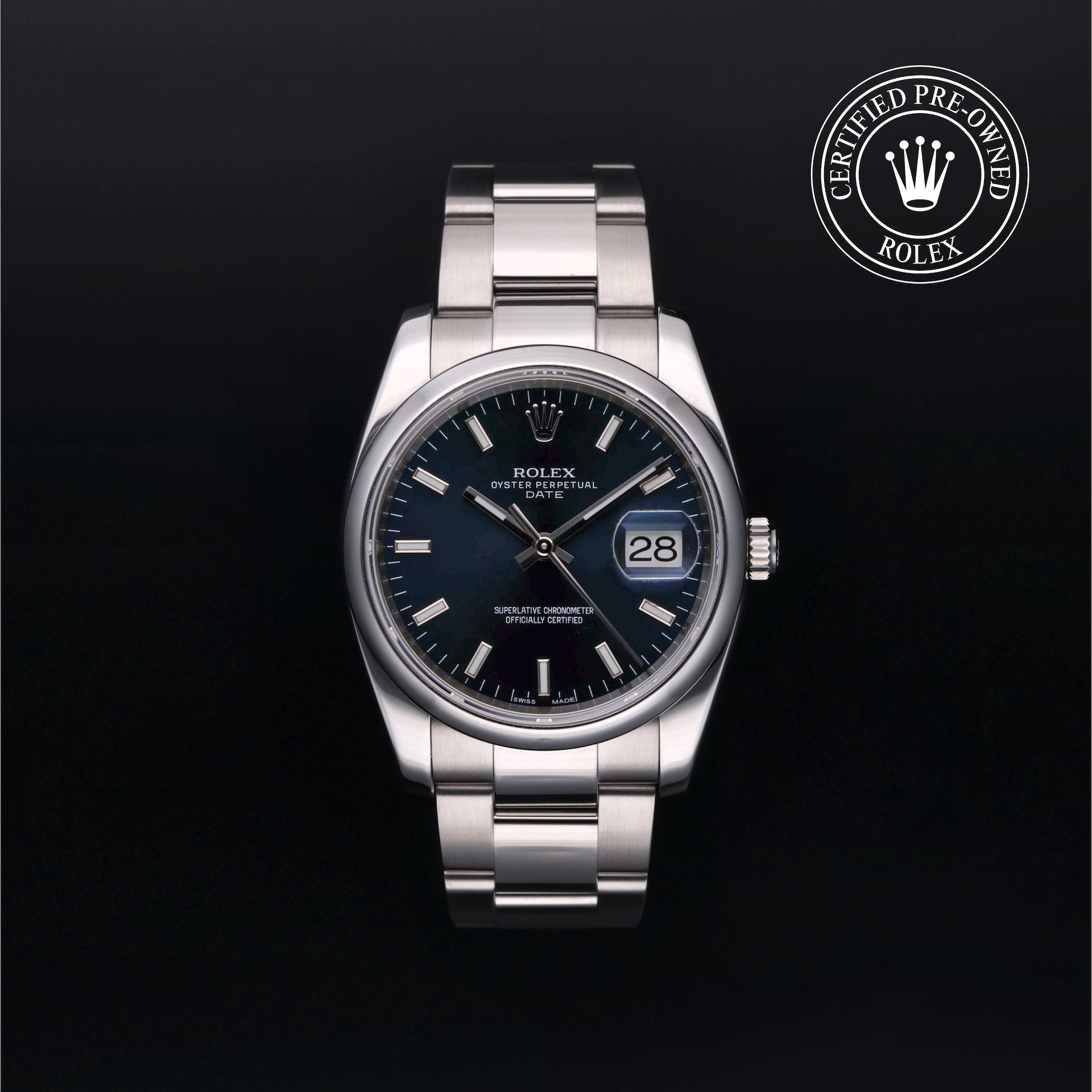 Rolex Certified Pre-Owned Oyster Perpetual Date 34 Rolex Certified Pre-Owned Oyster Perpetual Date 34