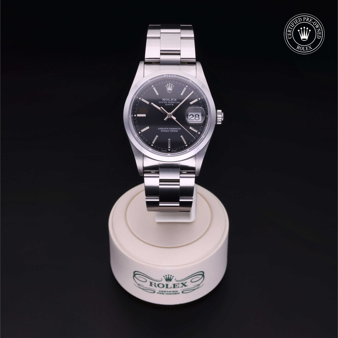 Rolex Rolex Certified Pre-Owned Oyster Perpetual Date 34 Rolex Rolex Certified Pre-Owned Oyster Perpetual Date 34