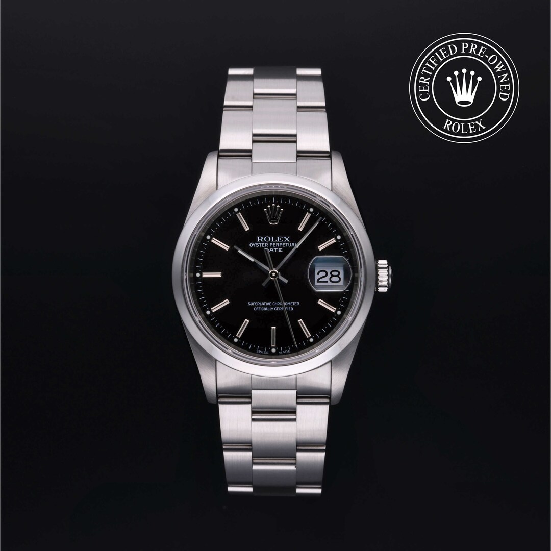 Rolex Rolex Certified Pre-Owned Oyster Perpetual Date 34 Rolex Rolex Certified Pre-Owned Oyster Perpetual Date 34