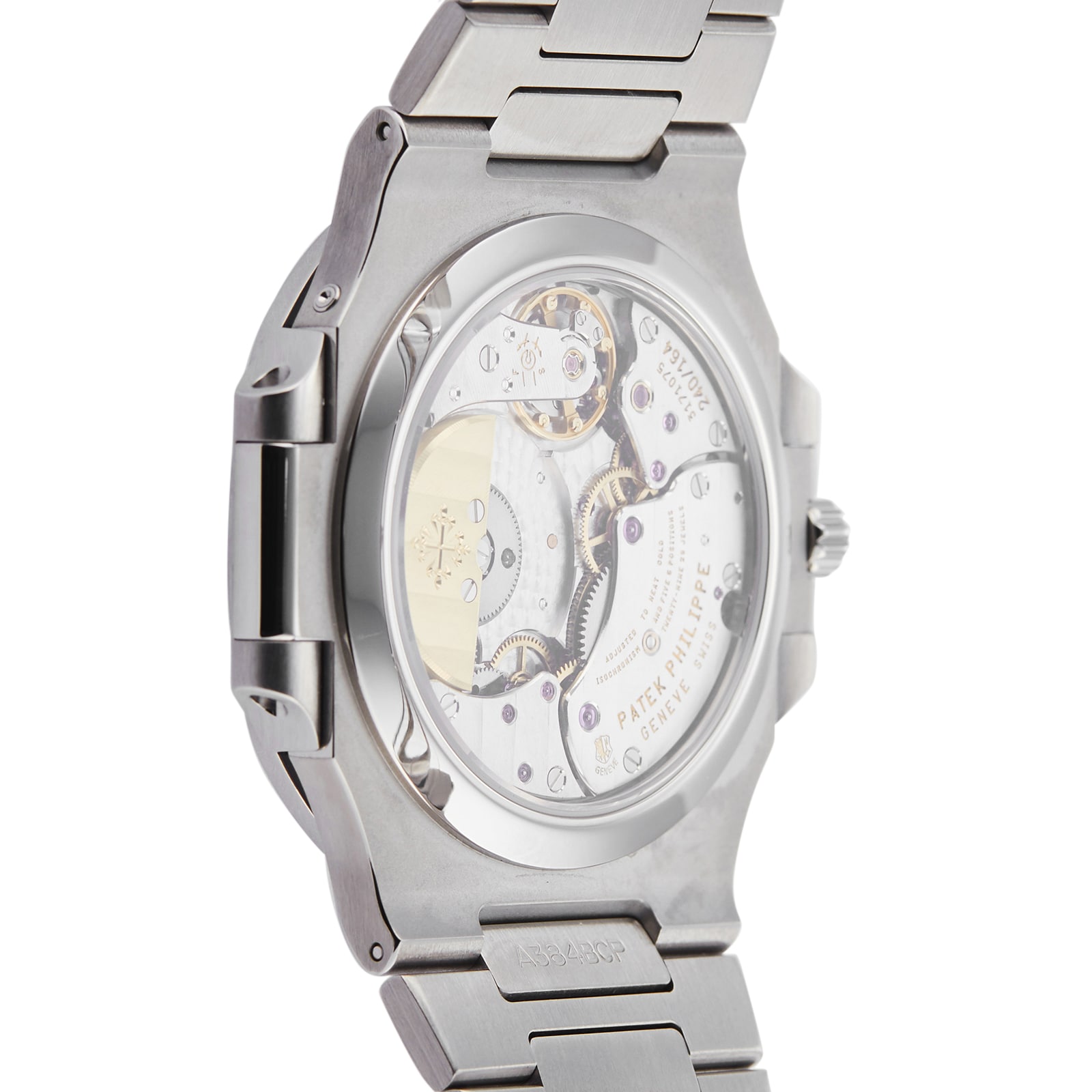 Patek nautilus back hot sale