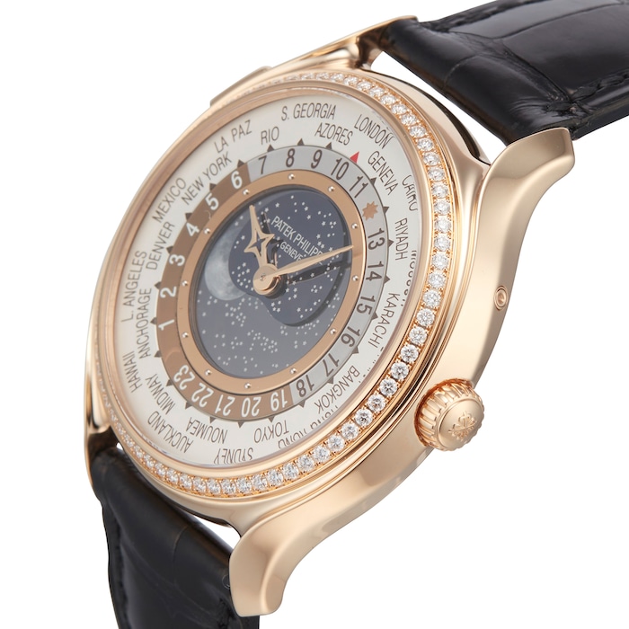 Pre-Owned Patek Philippe World Time Moon 7175 Rose Gold / 175 Anniversary 7175R-001