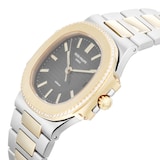 Pre-Owned Patek Philippe Nautilus Two Tone 37mm Stainless Steel and Yellow Gold