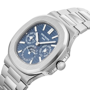 Pre-Owned Patek Philippe Nautilus Perpetual Calendar 40mm White Gold