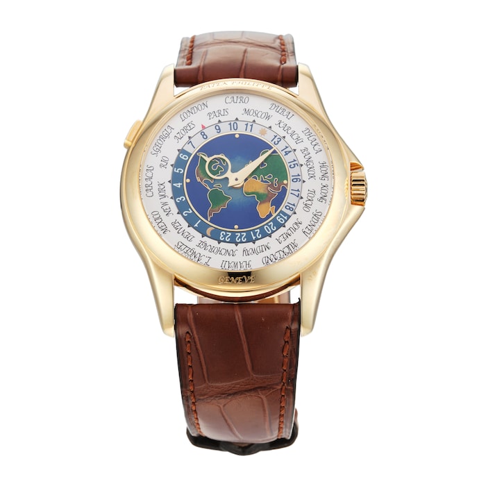 Pre-Owned Patek Philippe World Time 40MM Yellow Gold  5131J-001