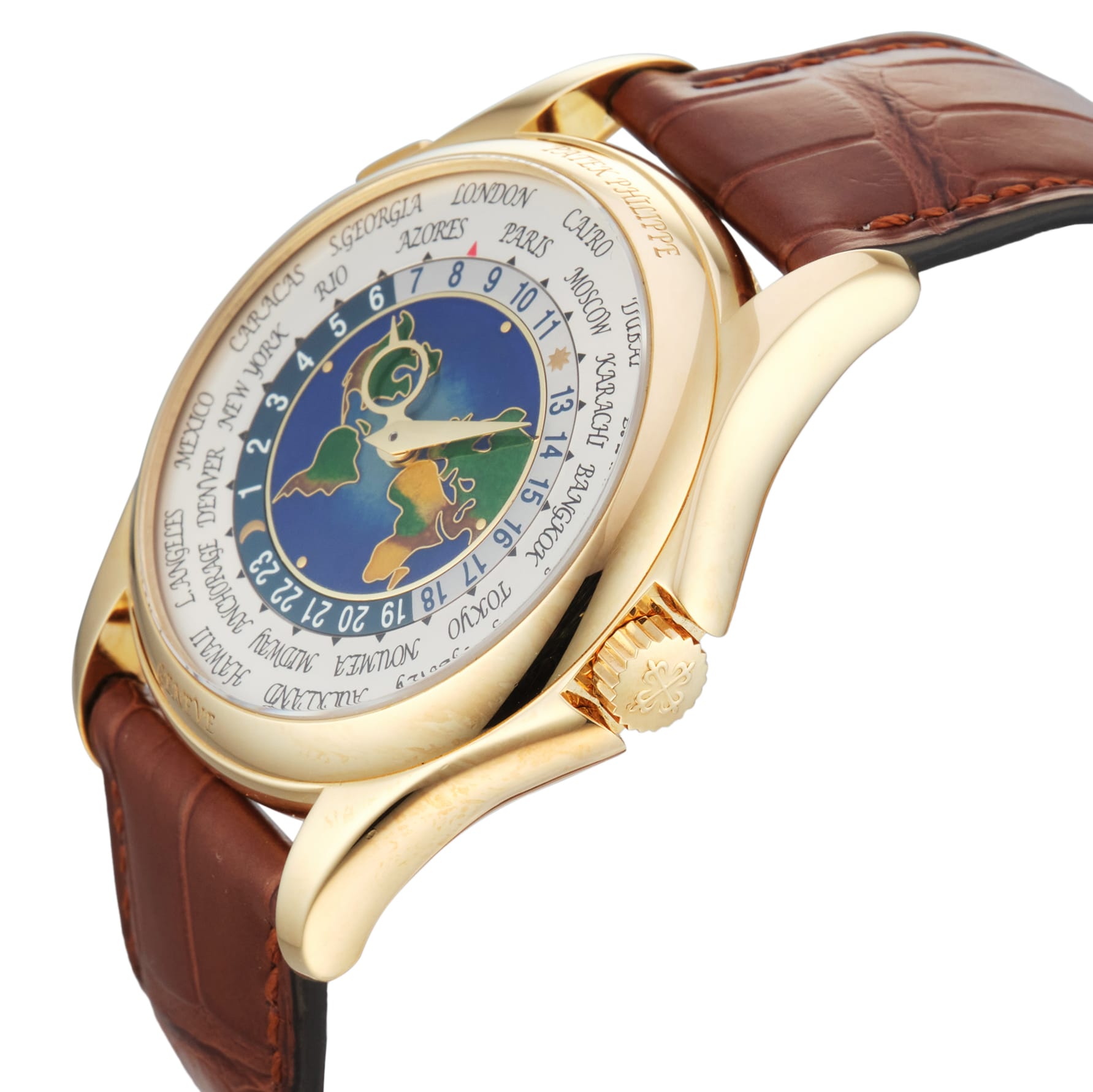 Pre-Owned Patek Philippe World Time 40MM Yellow Gold  5131J-001