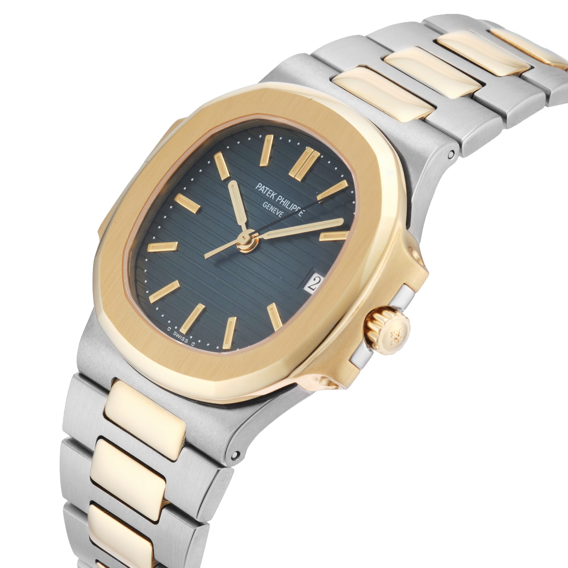 Pre-Owned Patek Philippe Nautilus 37mm Stainless Steel and Yellow Gold Pre-Owned Patek Philippe Nautilus 37mm Stainless Steel and Yellow Gold