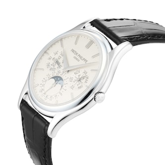 Pre-Owned Patek Philippe Perpetual Calendar 37.2mm White Gold