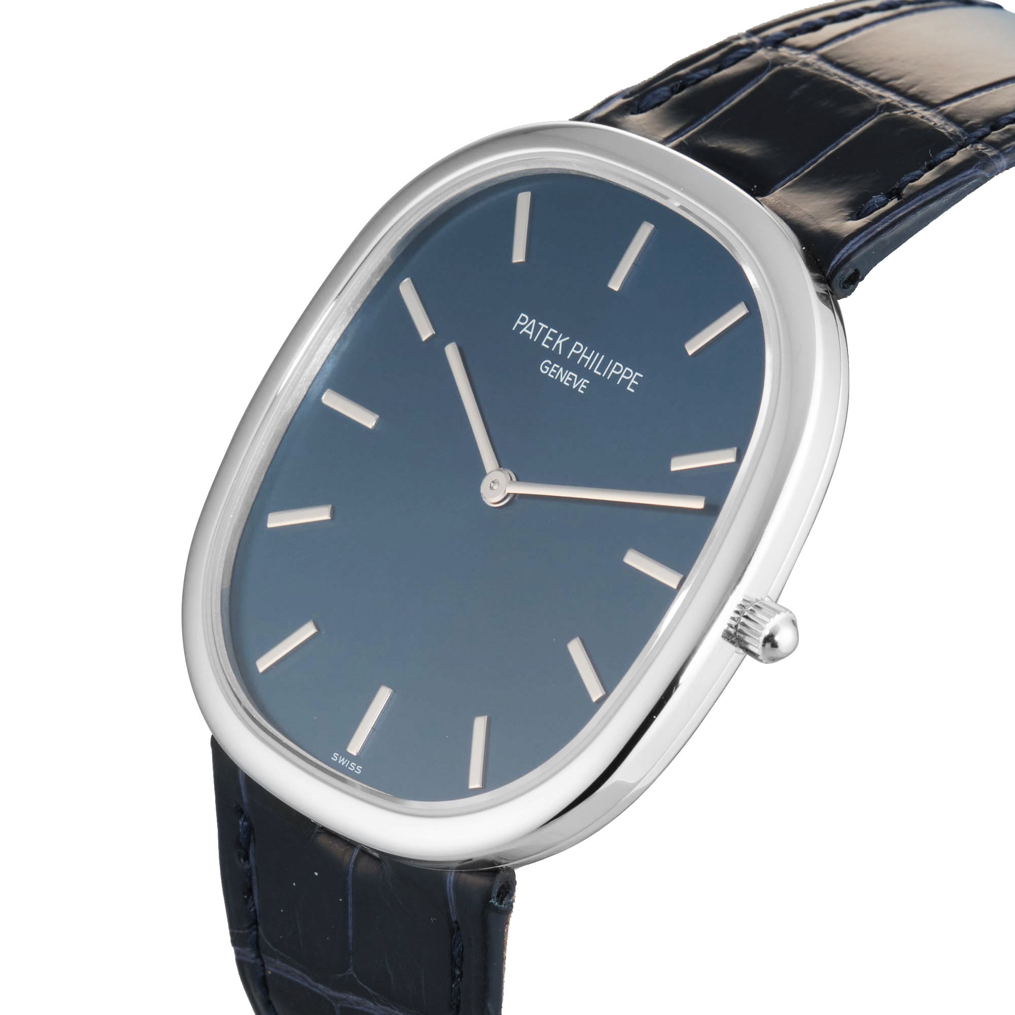 Pre-Owned Patek Philippe Golden Ellipse 39.5mm Platinum